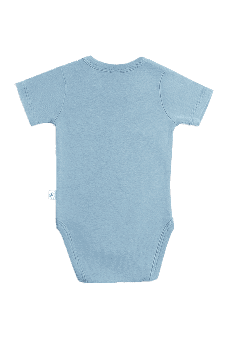 2006TB | Baby Kurzarmbody - Taubenblau
