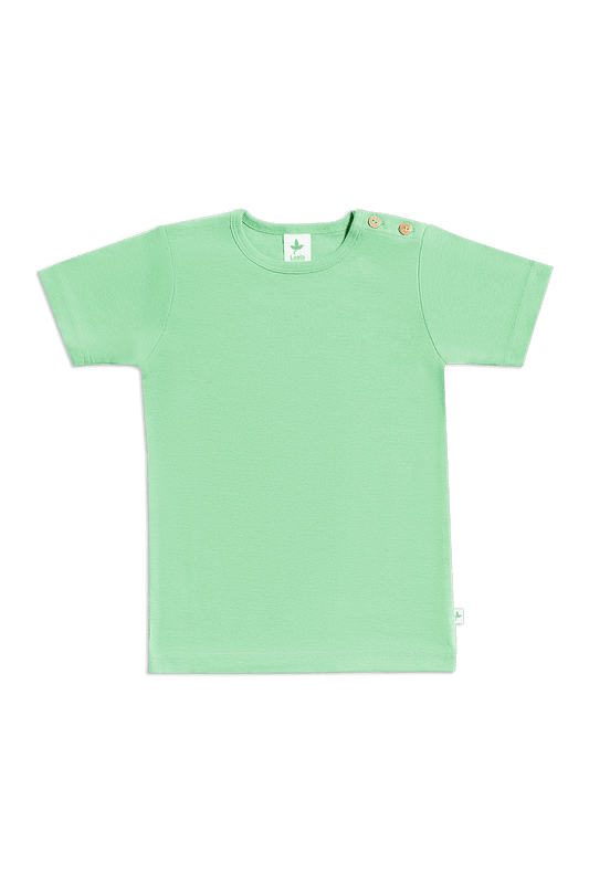 2010MG | Kinder Basic Kurzarmshirt - Mintgrün