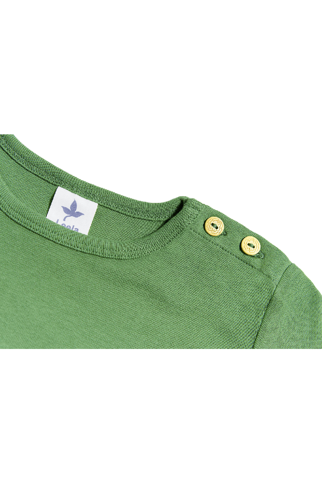 2010W | Kinder Basic Kurzarmshirt - Waldgrün