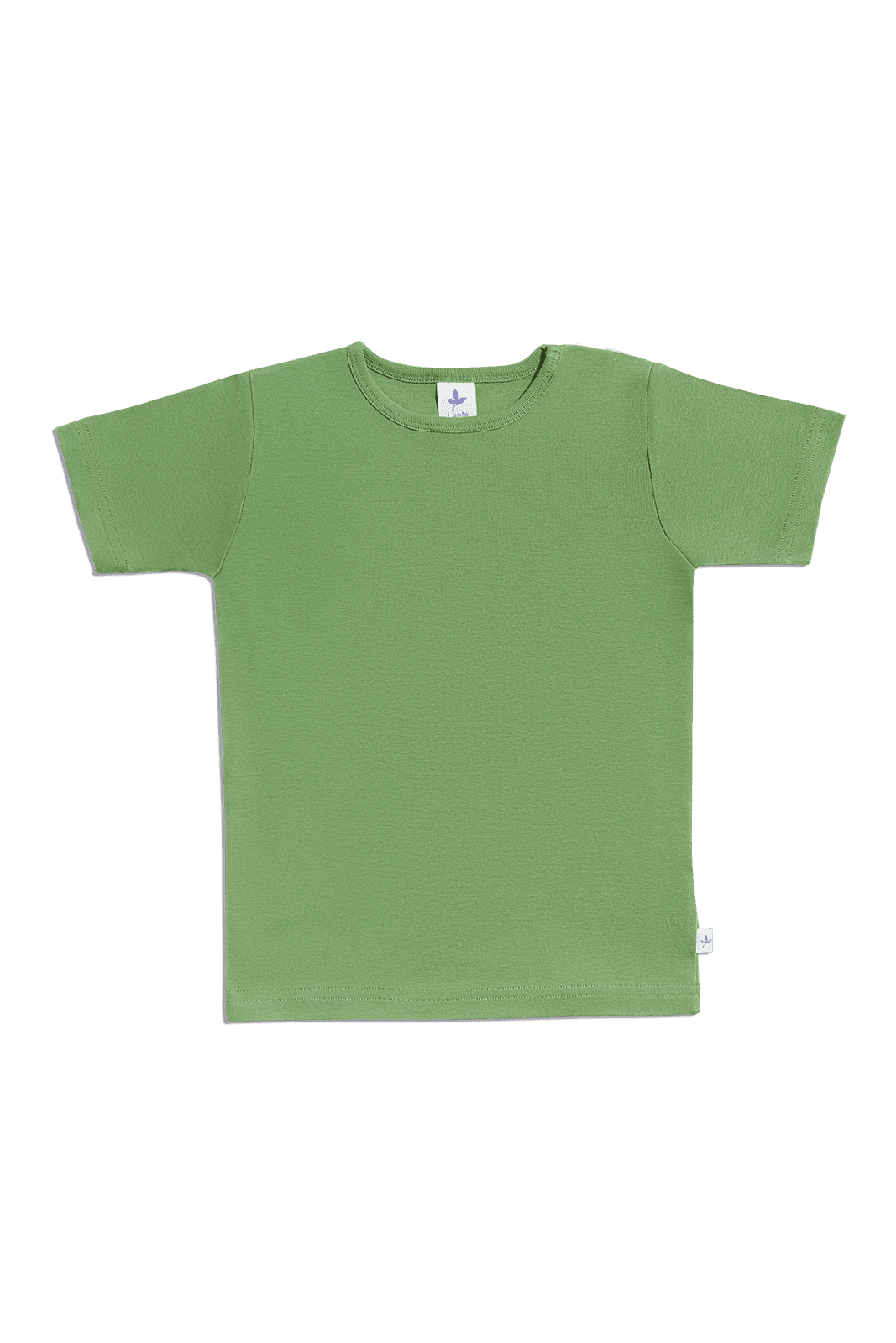 2010W | Kinder Basic Kurzarmshirt - Waldgrün
