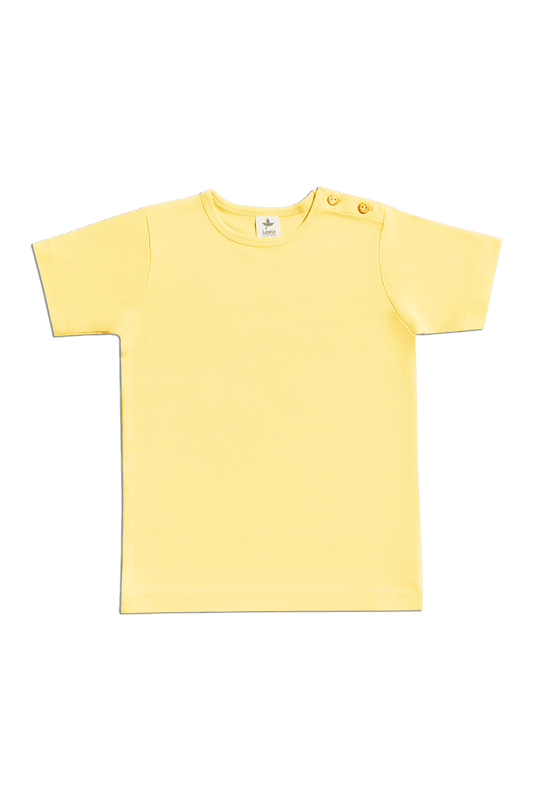 2010ZG | Kinder Basic Kurzarmshirt - Zitronengelb