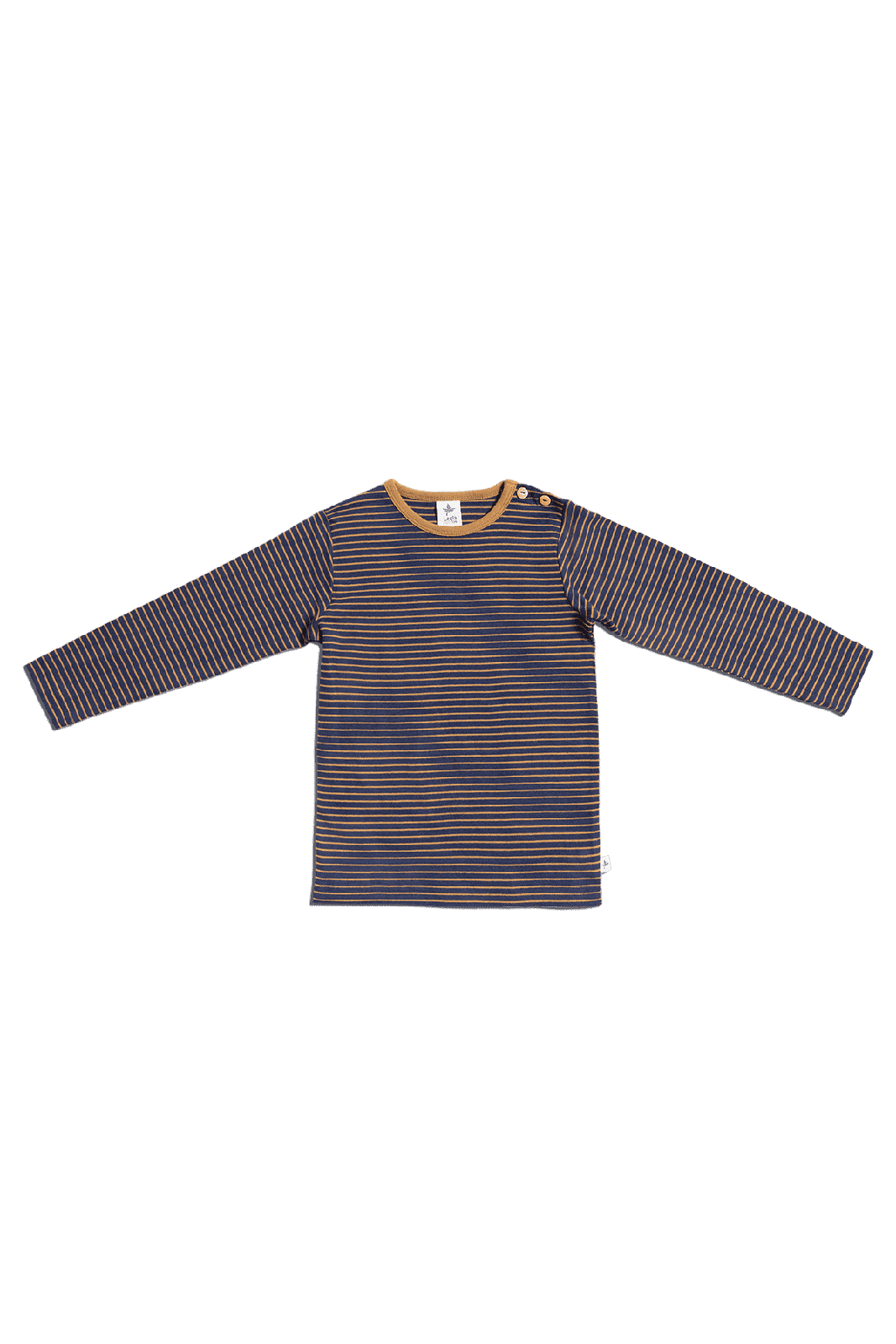 2060 INI | Kinder Basic Langarmshirt - Indigo-Ingwer