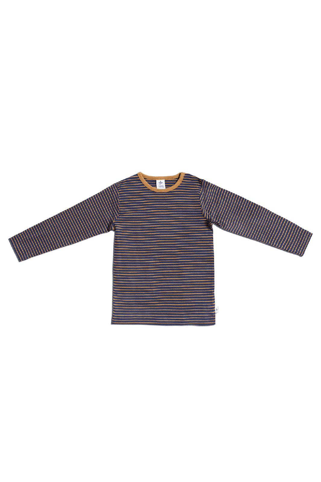 2060 INI | Kinder Basic Langarmshirt - Indigo-Ingwer