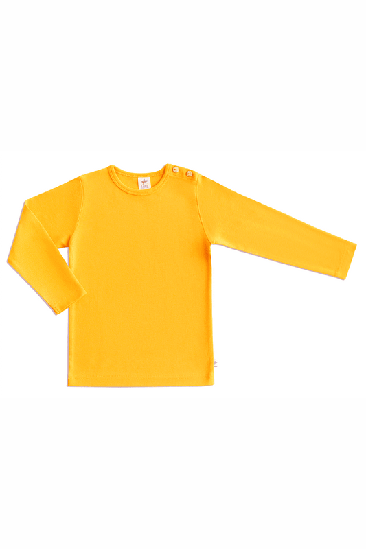 2060O | Kinder Basic Langarmshirt - Sonnengelb