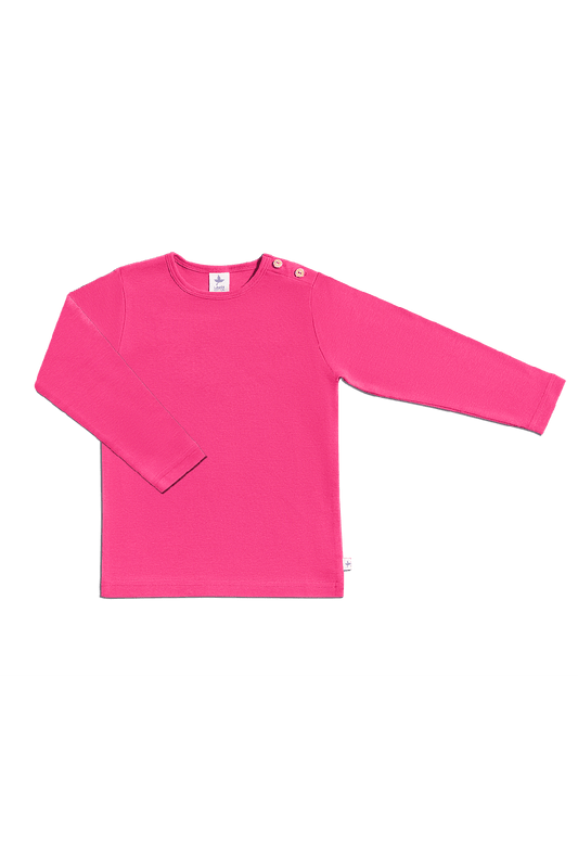 2060P | Kinder Basic Langarmshirt - Pink