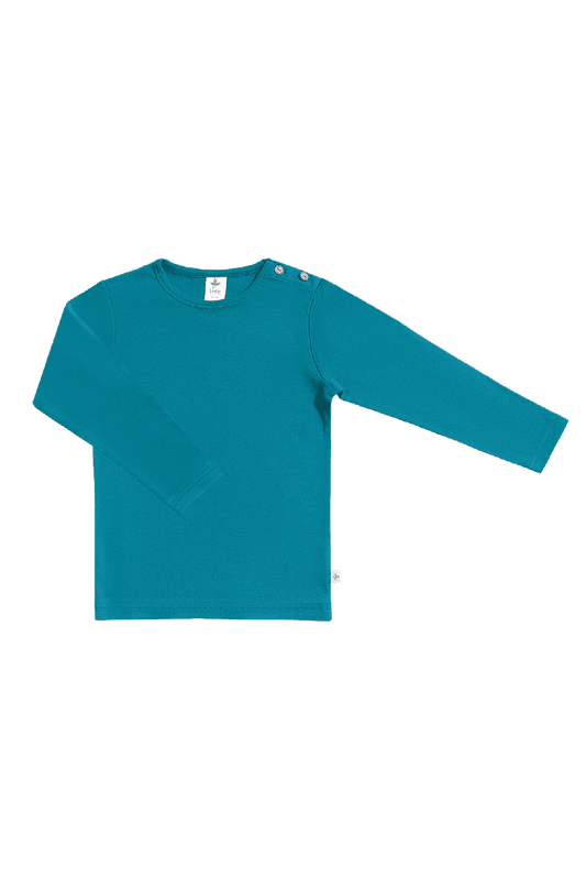 2065 | Kinder Basic Langarmshirt - Ozeanblau