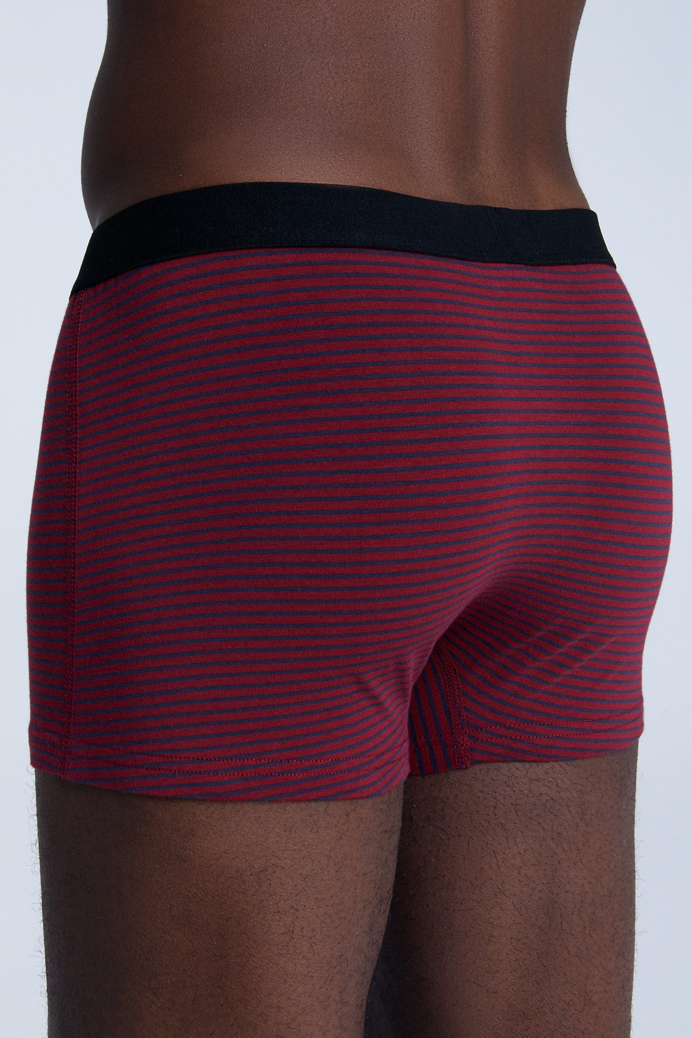 2121-081 | Herren Trunkshorts - Tibetrot/Navy Gestreift