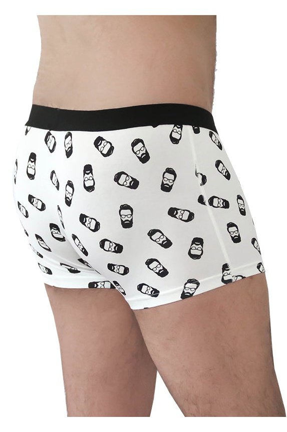 2121-10 | Herren Trunkshorts - Weiss-Schwarz