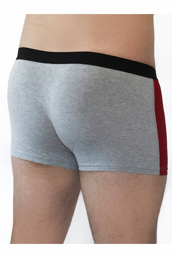 2121-15 | Herren Trunkshorts - Rot-Grau