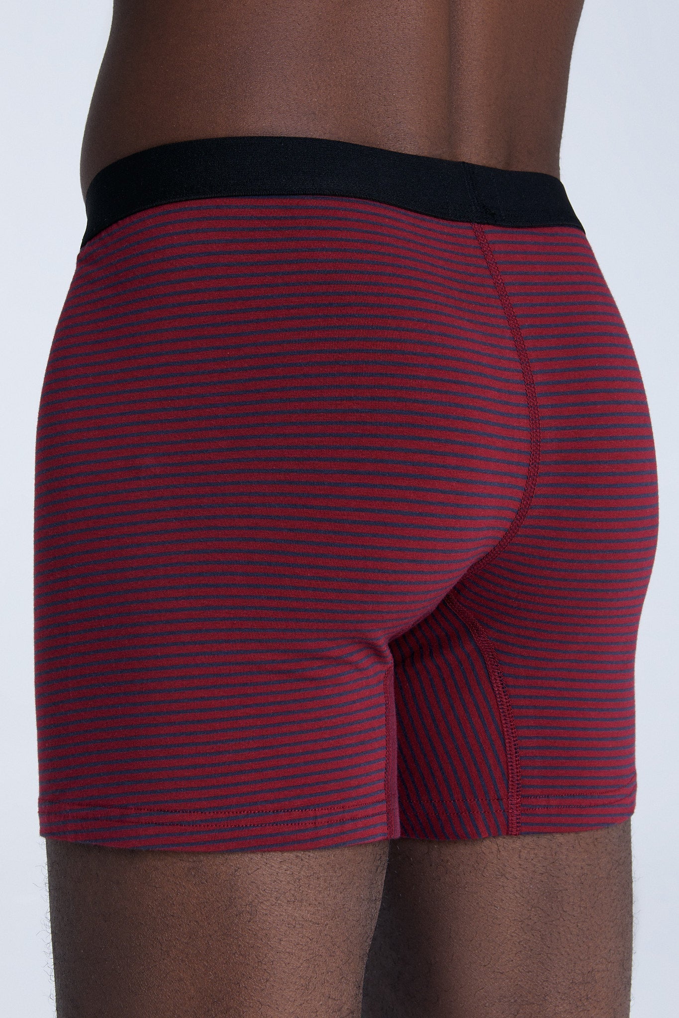 2131-081 | Herren Boxershorts - Tibetrot/Navy Gestreift