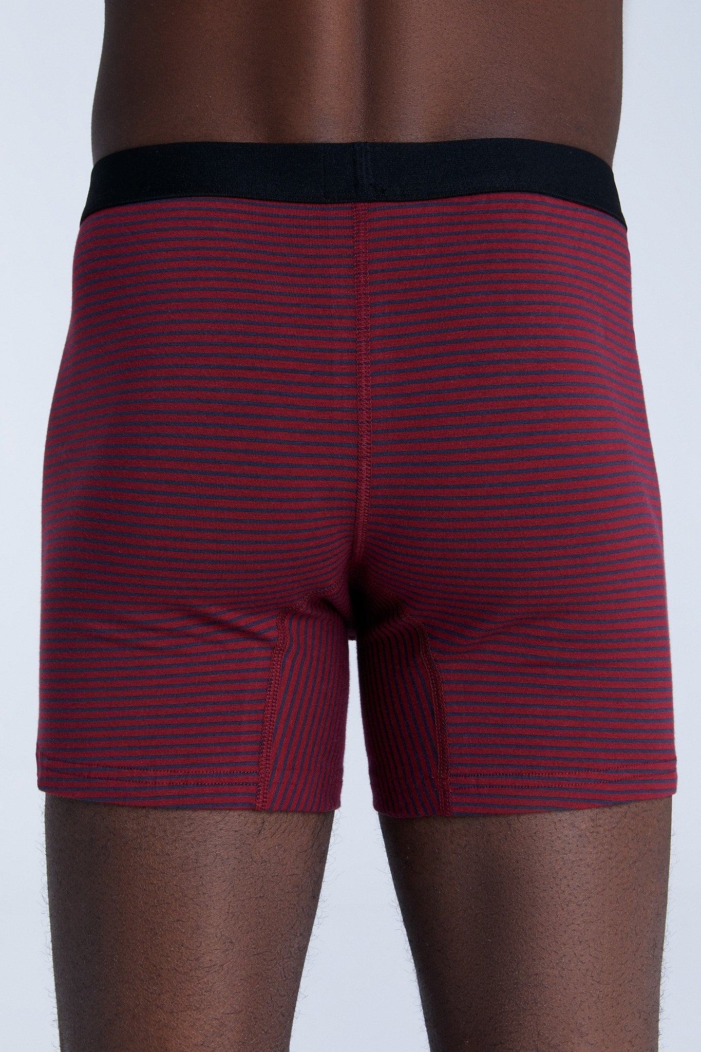 2131-081 | Herren Boxershorts - Tibetrot/Navy Gestreift