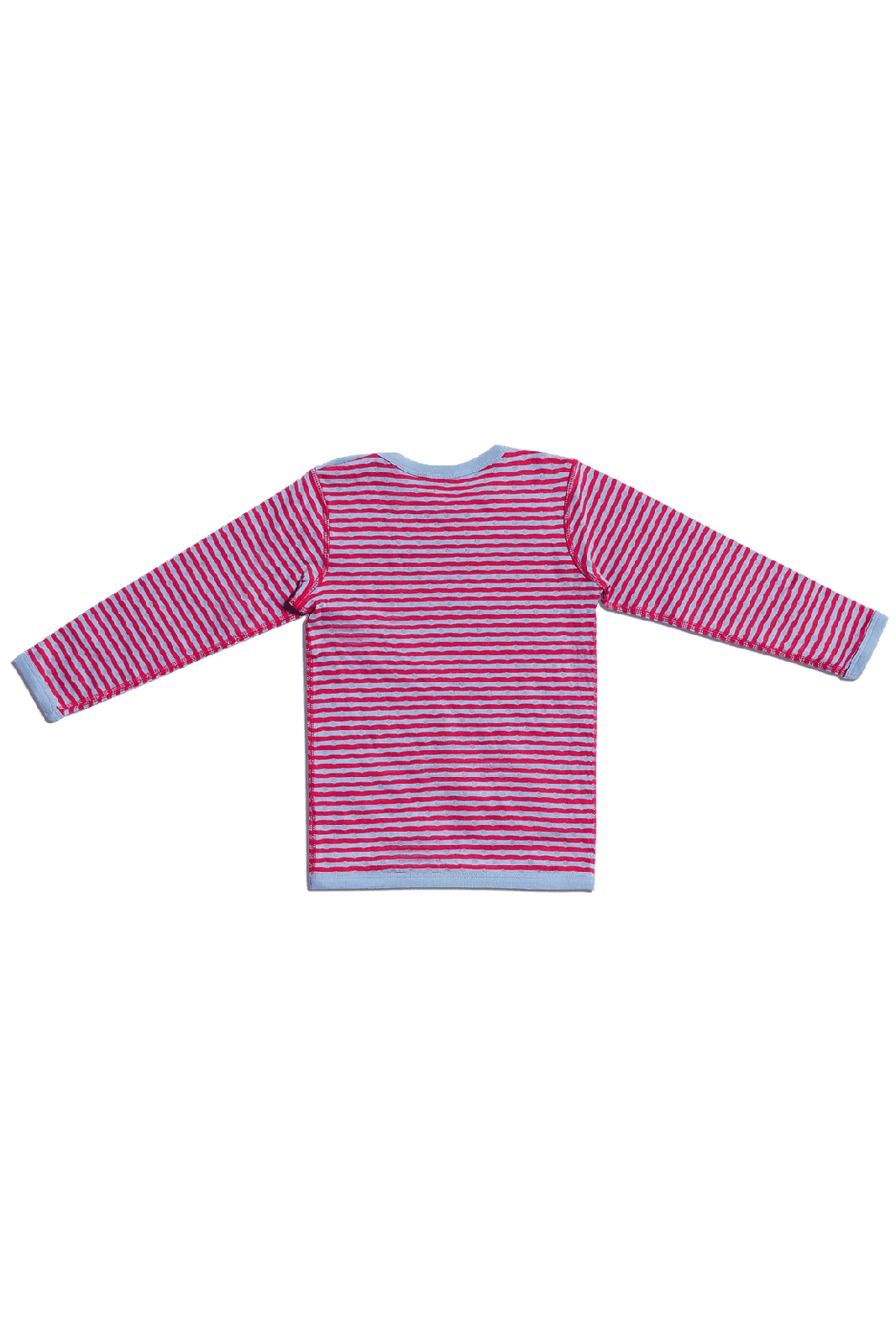 2278 | Kinder Wendelangarmshirt - Persischrot-Taubenblau