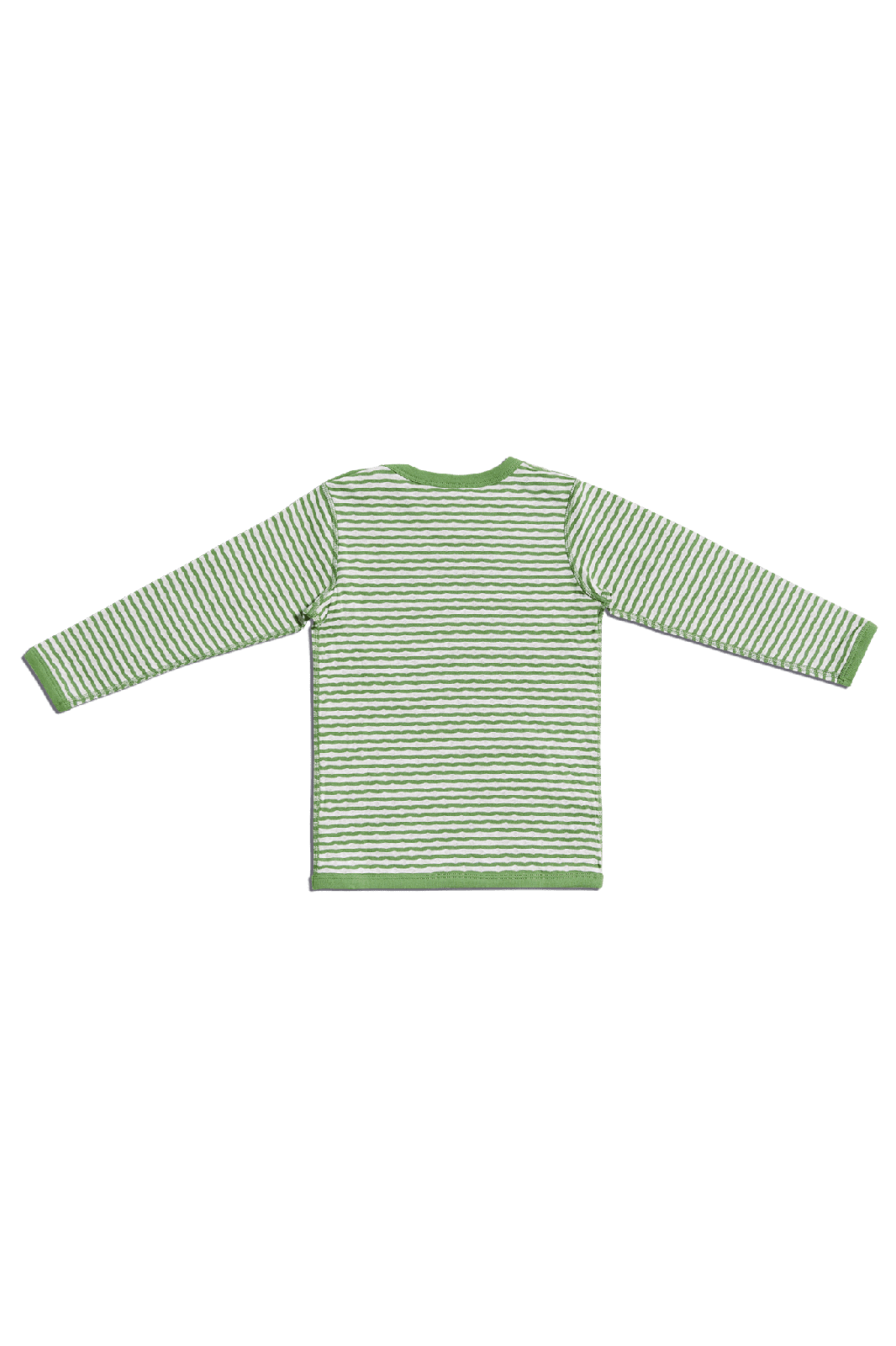 2290 | Kinder Wendelangarmshirt - Waldgrün-Beige-Melange