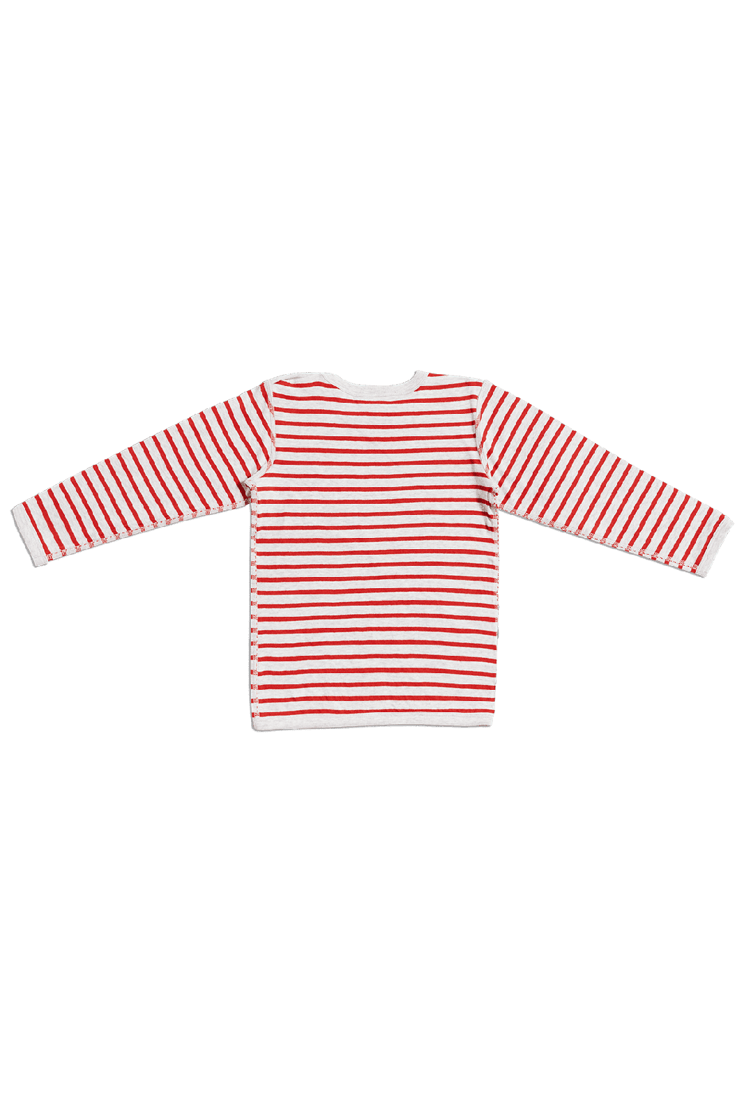 2460 | Kinder Wendelangarmshirt - Grau-Ziegelrot