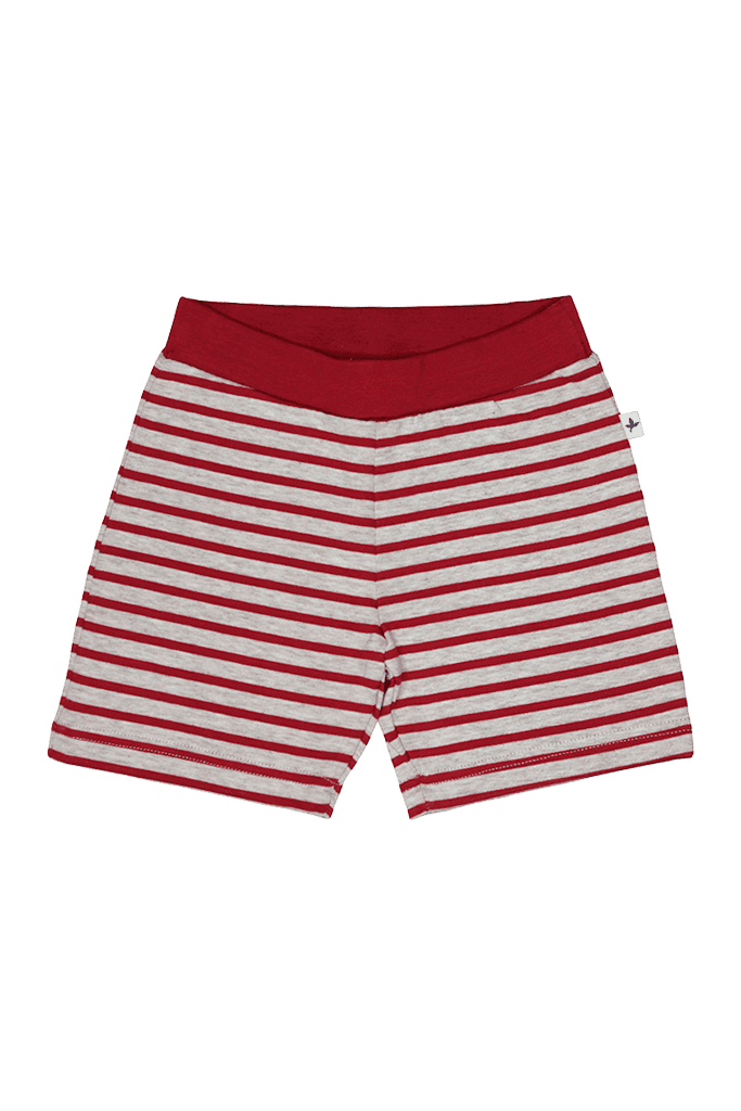 2467 | Kinder Shorts - Ziegelrot-Beige-Melange