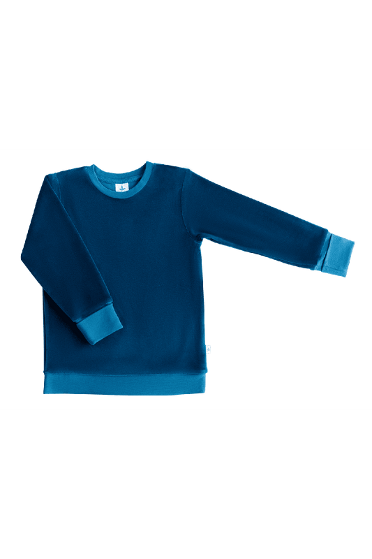 2477 DB | Kinder Nickyweatshirt - Donaublau