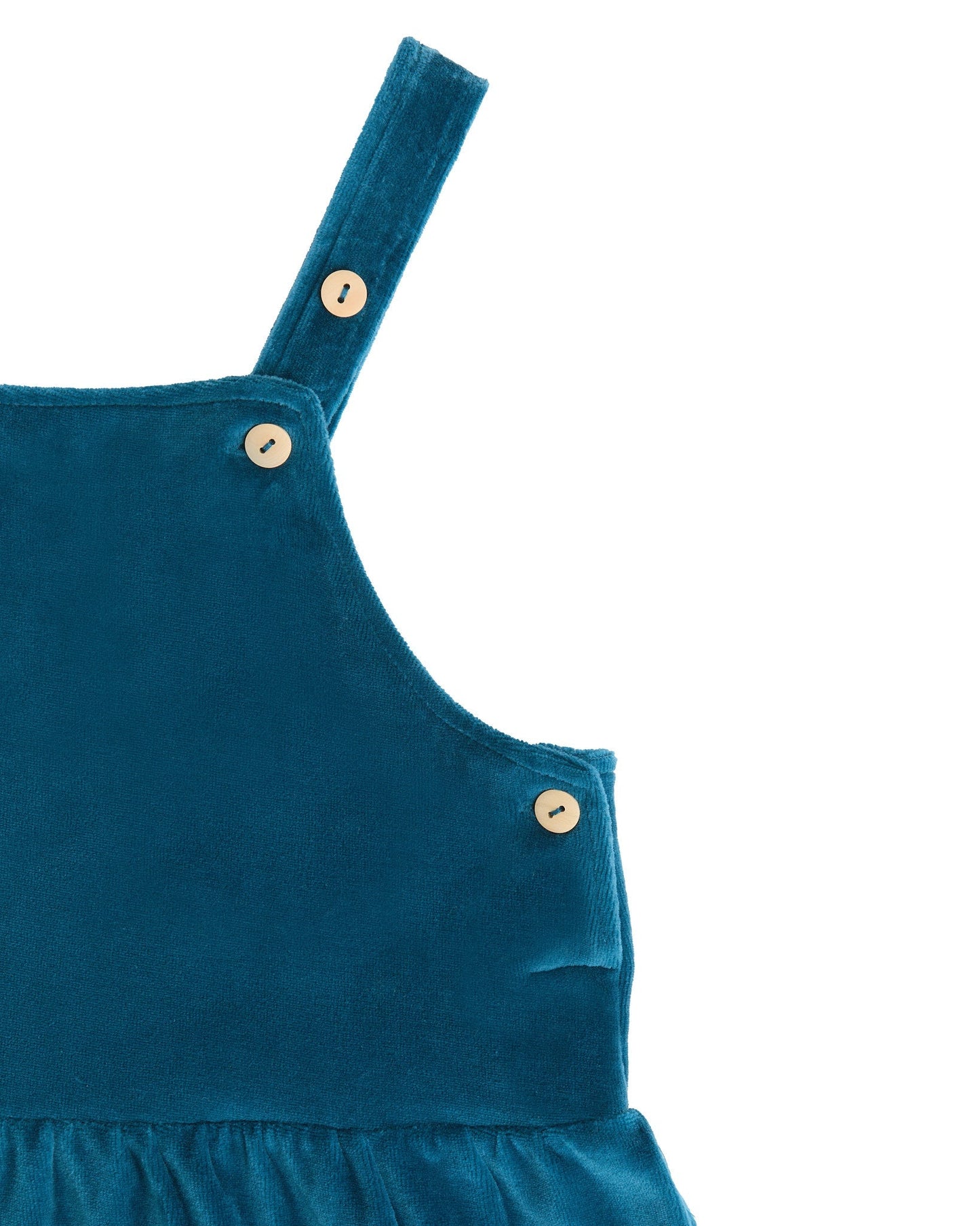 2625 DB | Kinder Ärmelloses Nickykleid - Donaublau