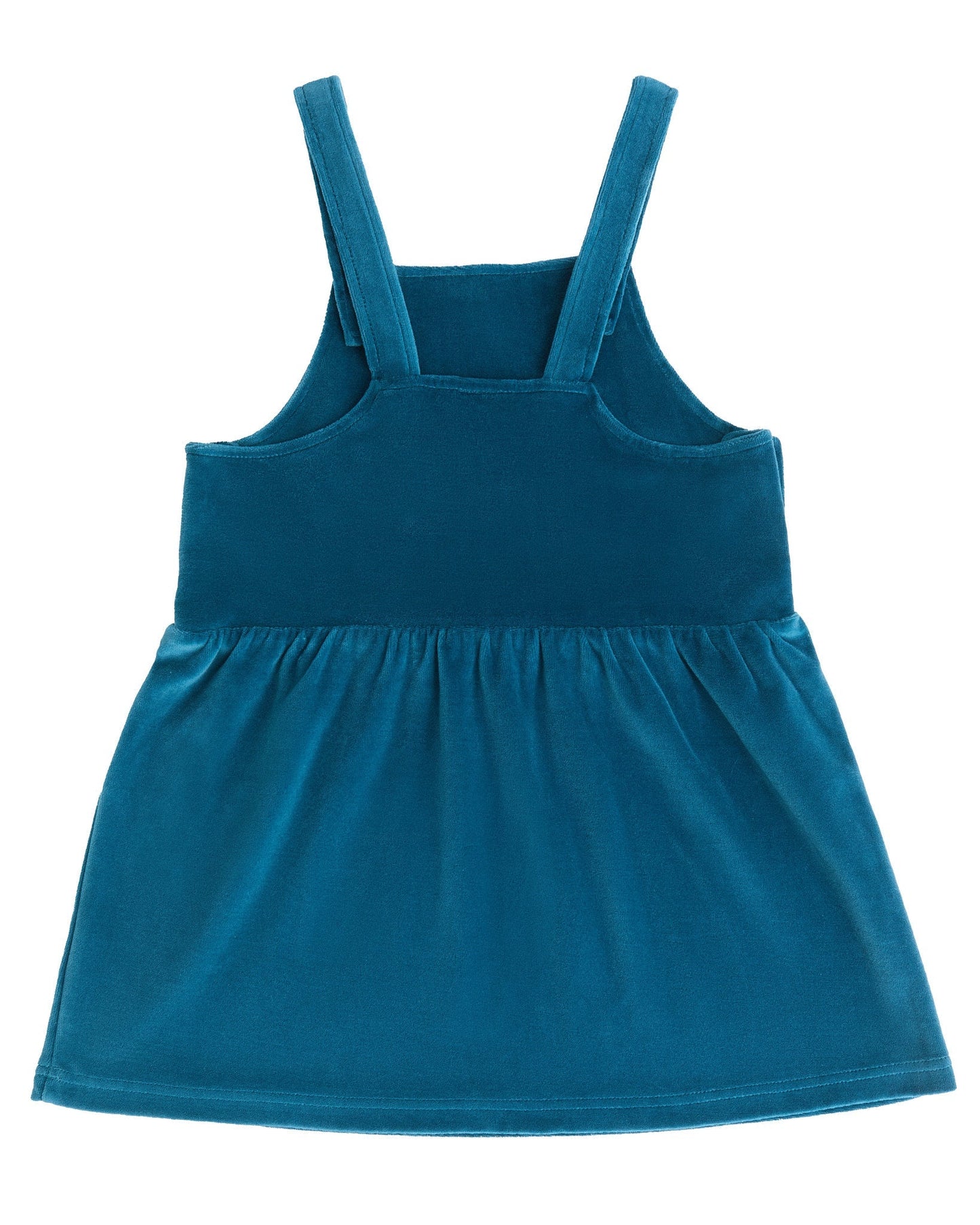 2625 DB | Kinder Ärmelloses Nickykleid - Donaublau