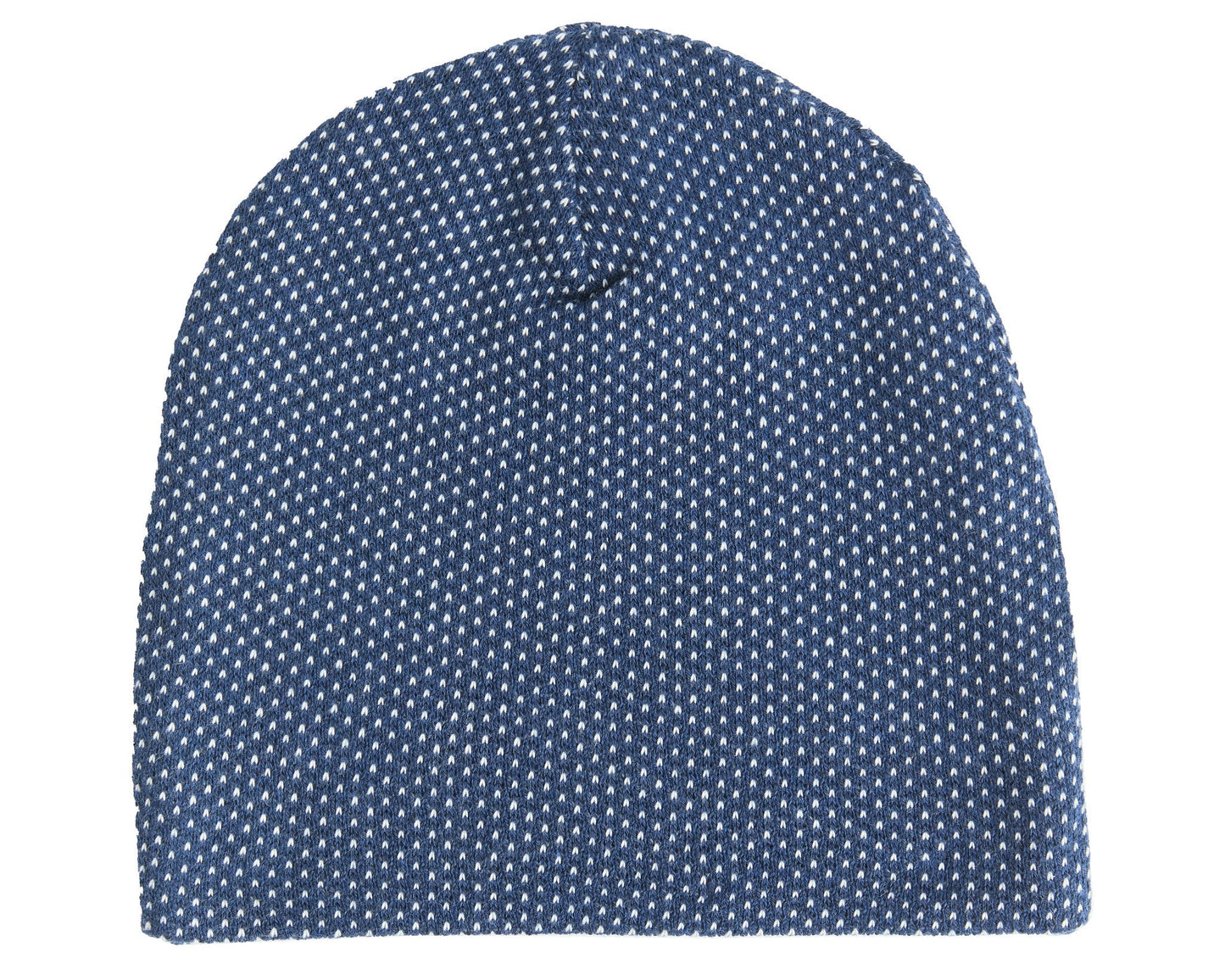 2660 PIN | Kinder Beanie mit Wabenstruktur - Indigo / Naturweiss