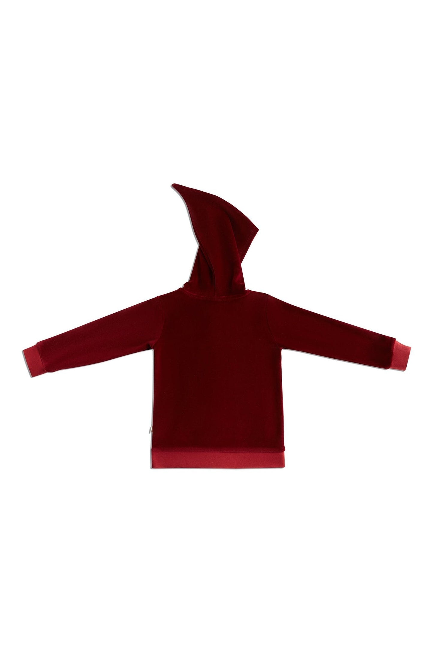 2694 BO | Kinder Kapuzenjacke mit Zipfelkapuze - Bordeaux