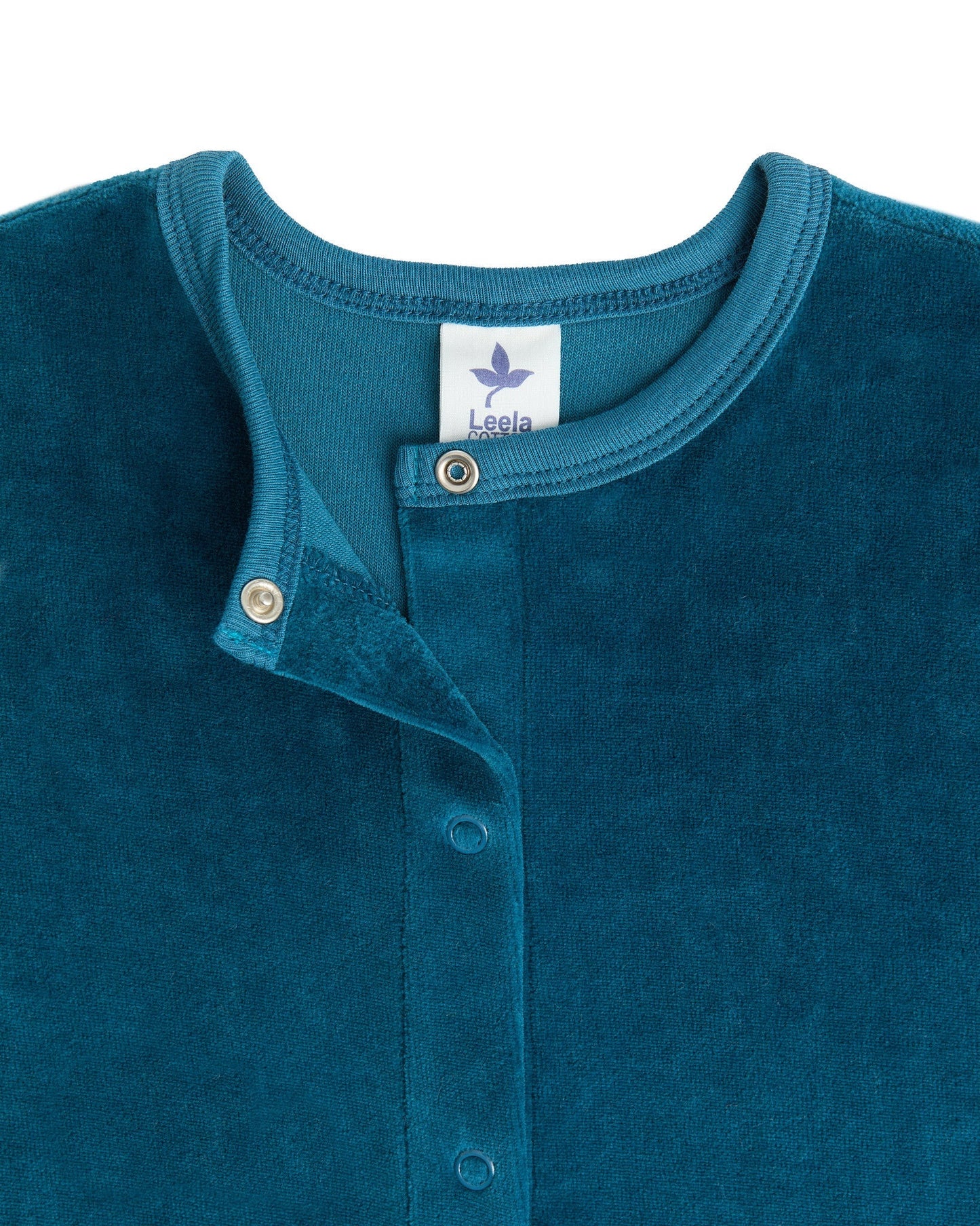 2730 DB | Baby Langärmeliger Strampler - Donaublau