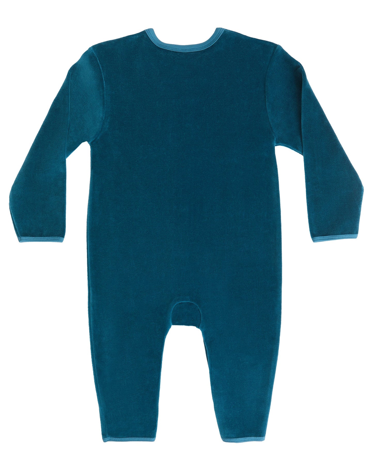 2730 DB | Baby Langärmeliger Strampler - Donaublau