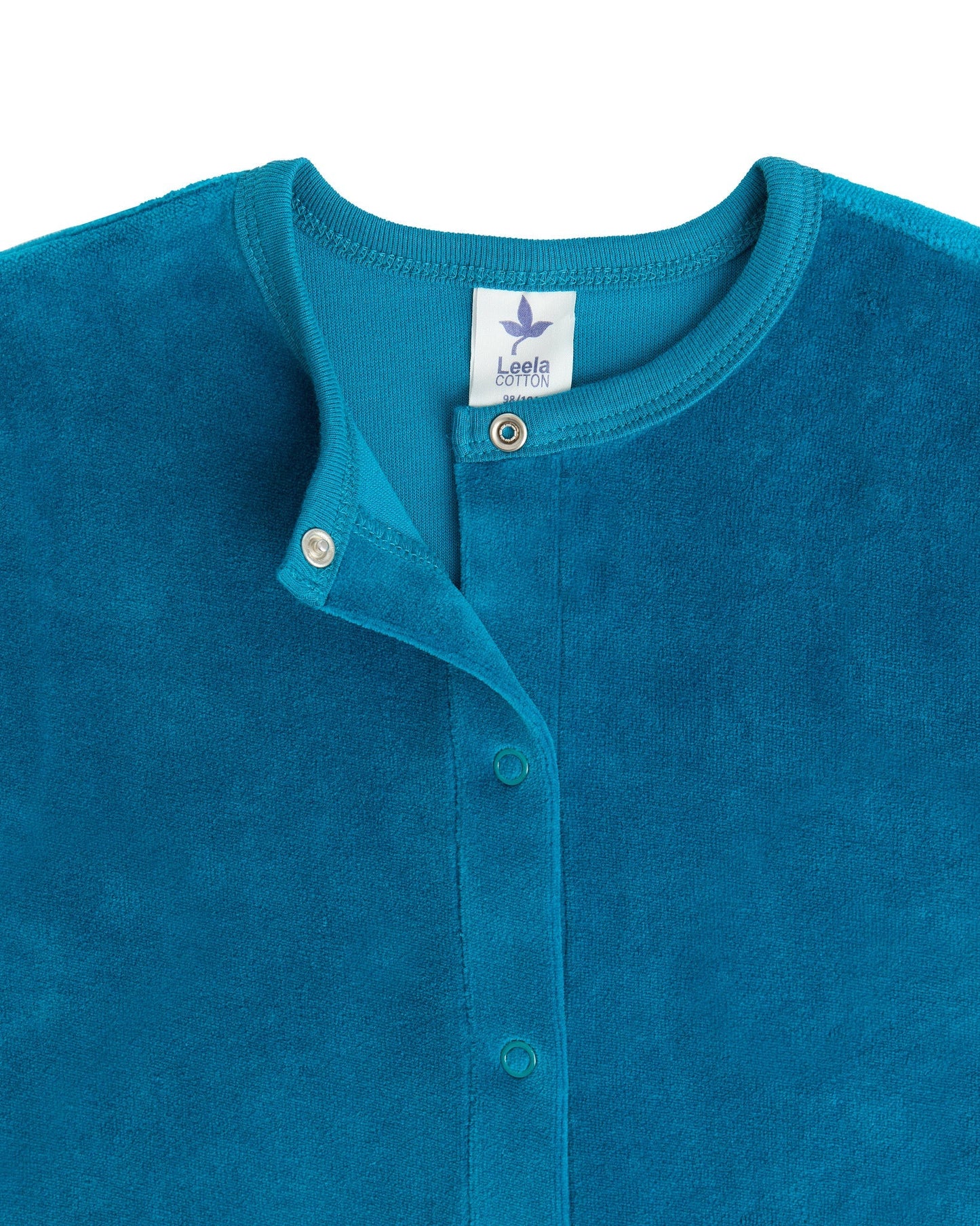 2730 OB | Baby Langärmeliger Strampler - Ozeanblau