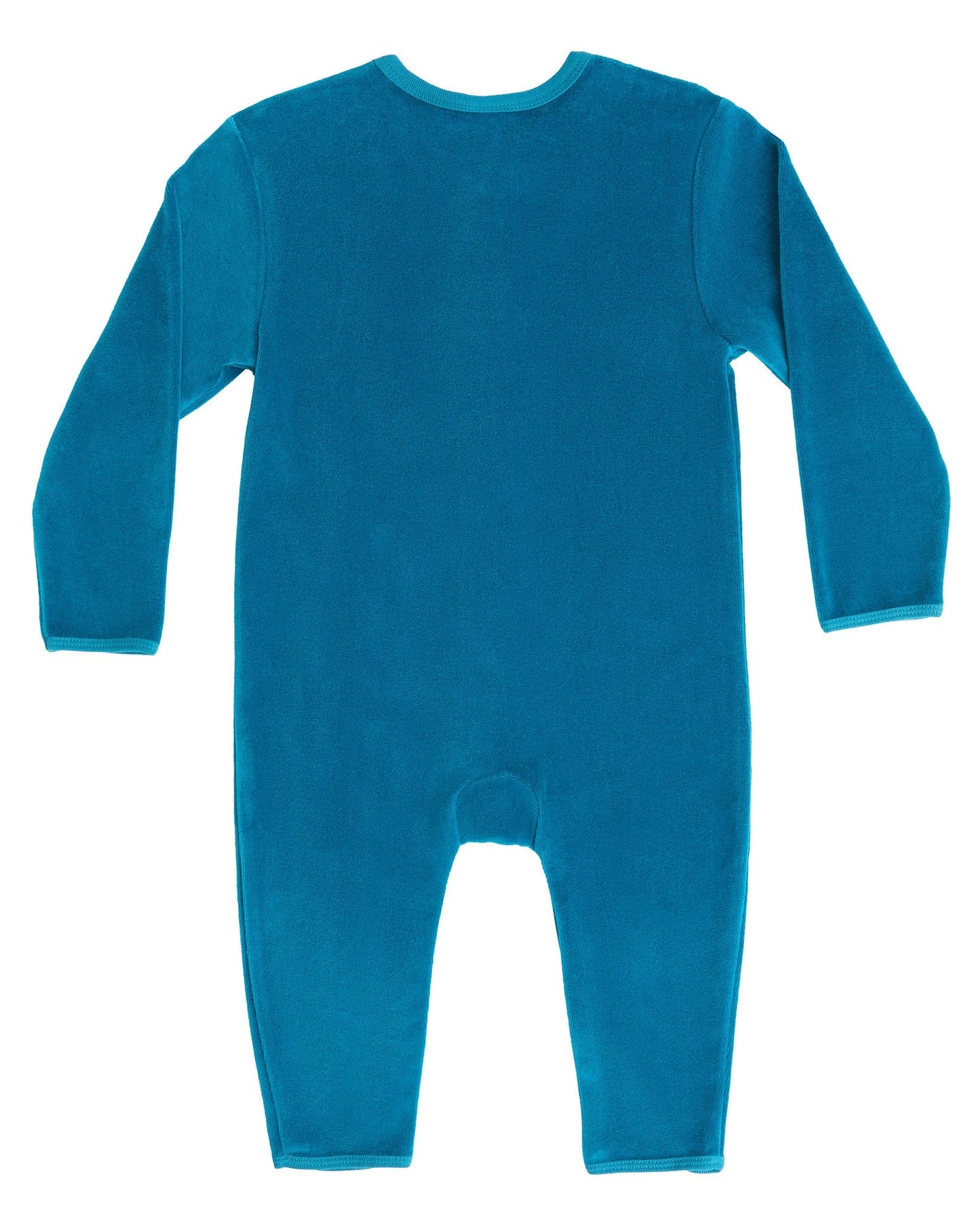 2730 OB | Baby Langärmeliger Strampler - Ozeanblau