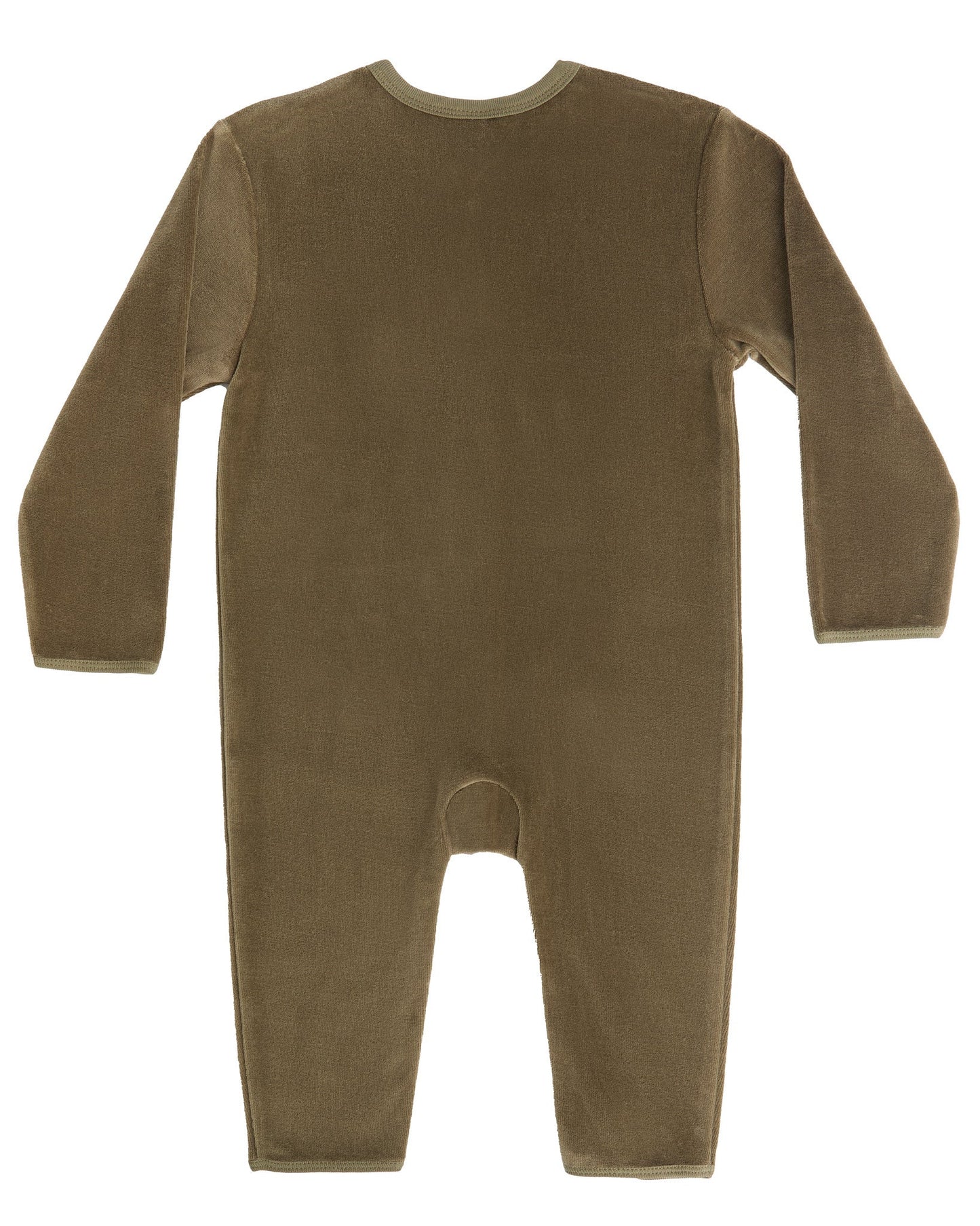 2730 OL | Baby Langärmeliger Strampler - Oliv
