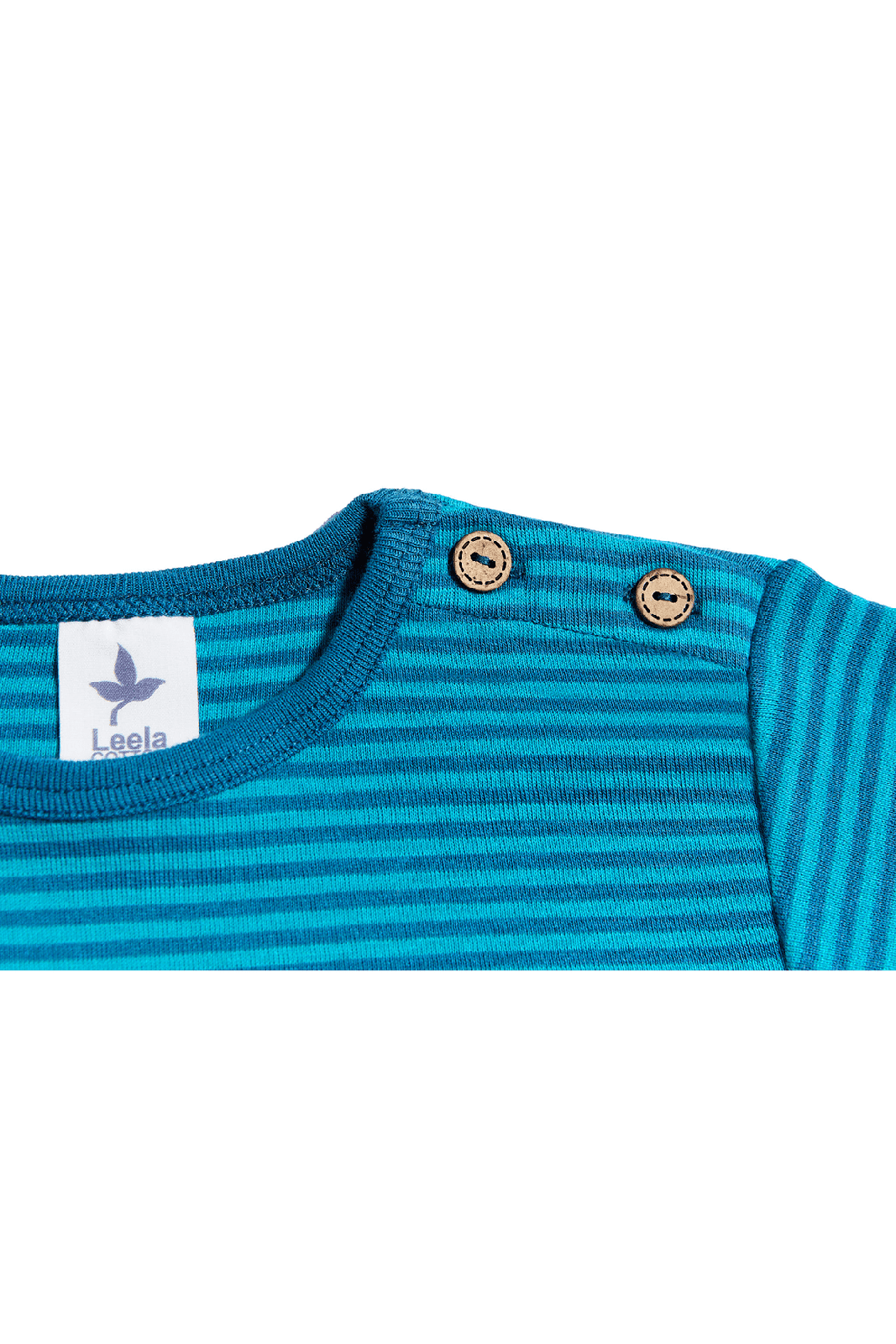 2840 | Kinder Basic Langarmshirt - Donaublau/Lapis