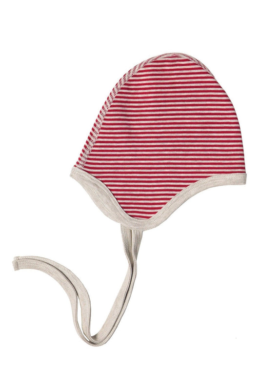 2852BR | Wendemütze - Ziegelrot-Beige-Melange