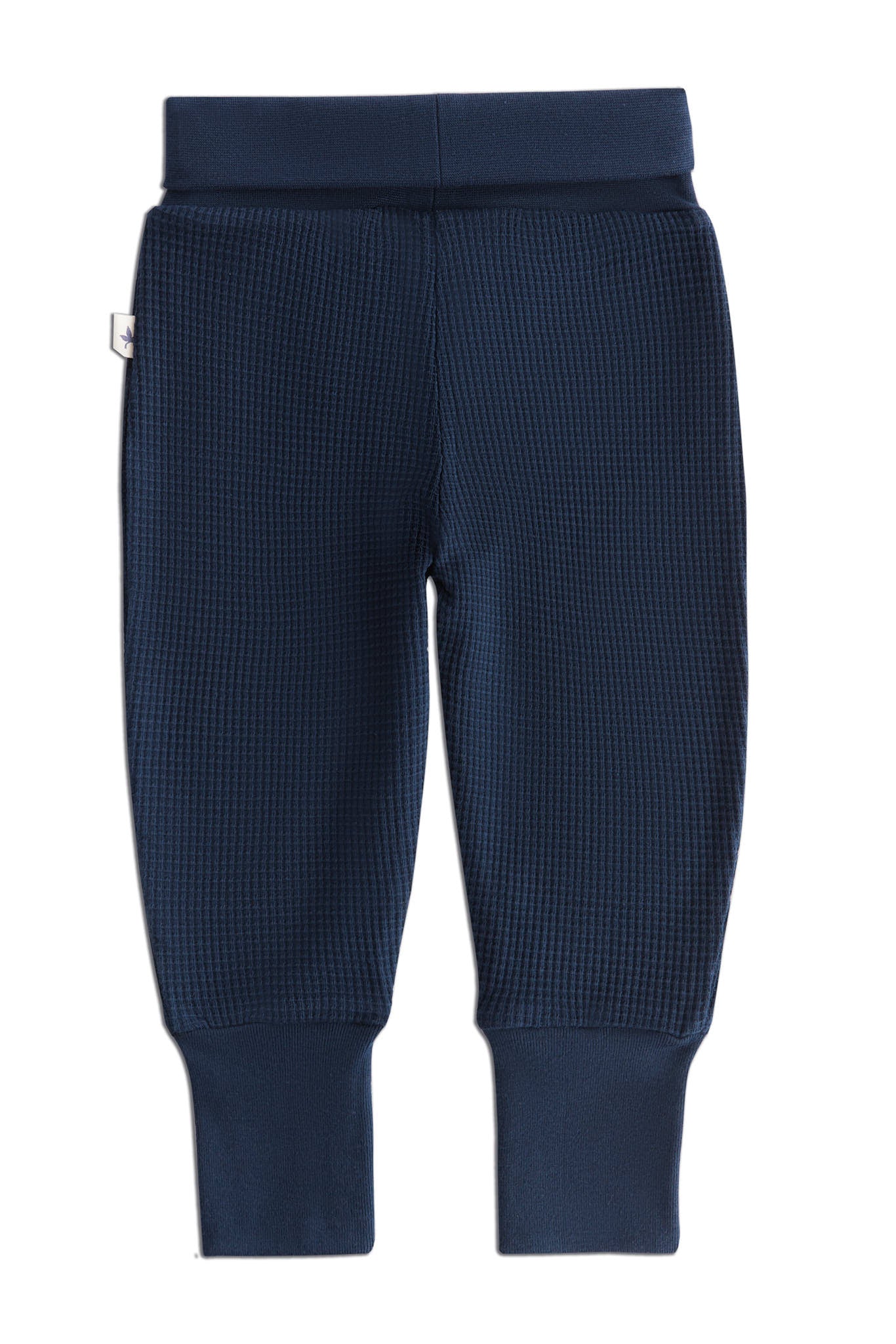 2869 ID | Waffel Strick Babyhose breiter Bund - Indigo