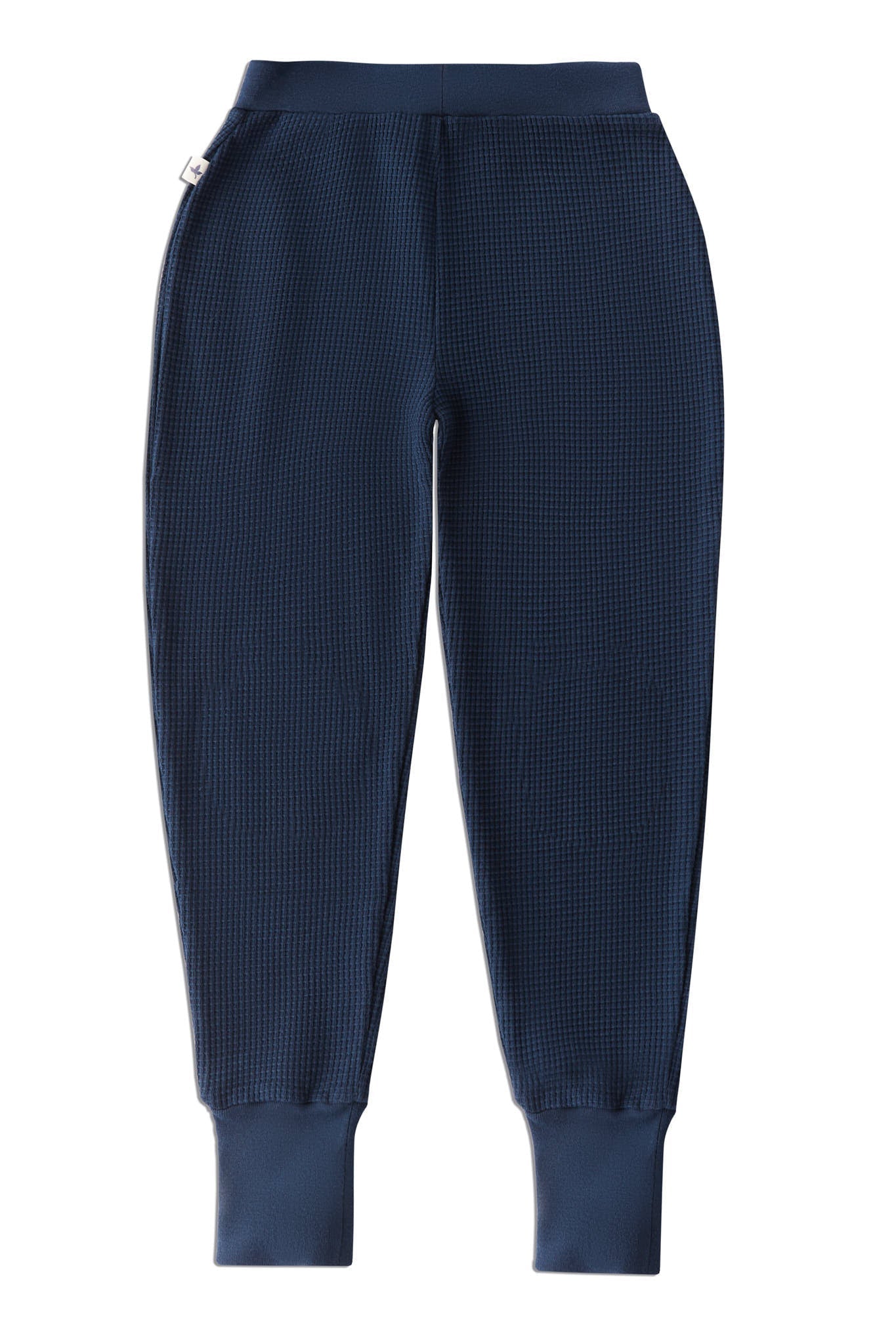 2879 ID | Waffel Strick Kinderhose - Indigo