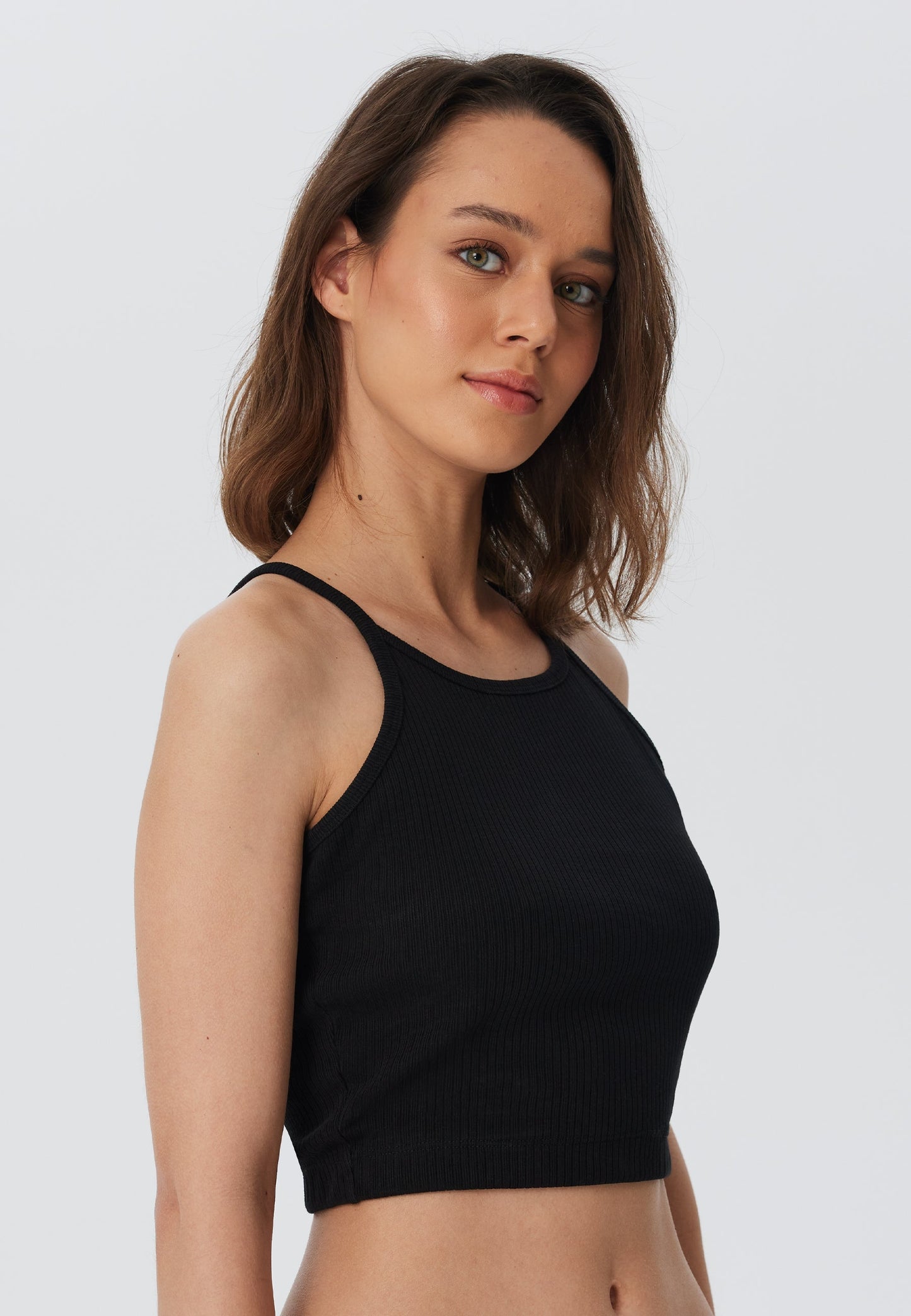 1515-021 | Ripp Crop Top - Schwarz