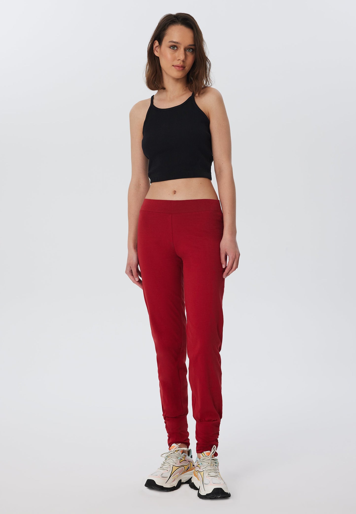 4415K | Damen Yogahose stretch - Rot