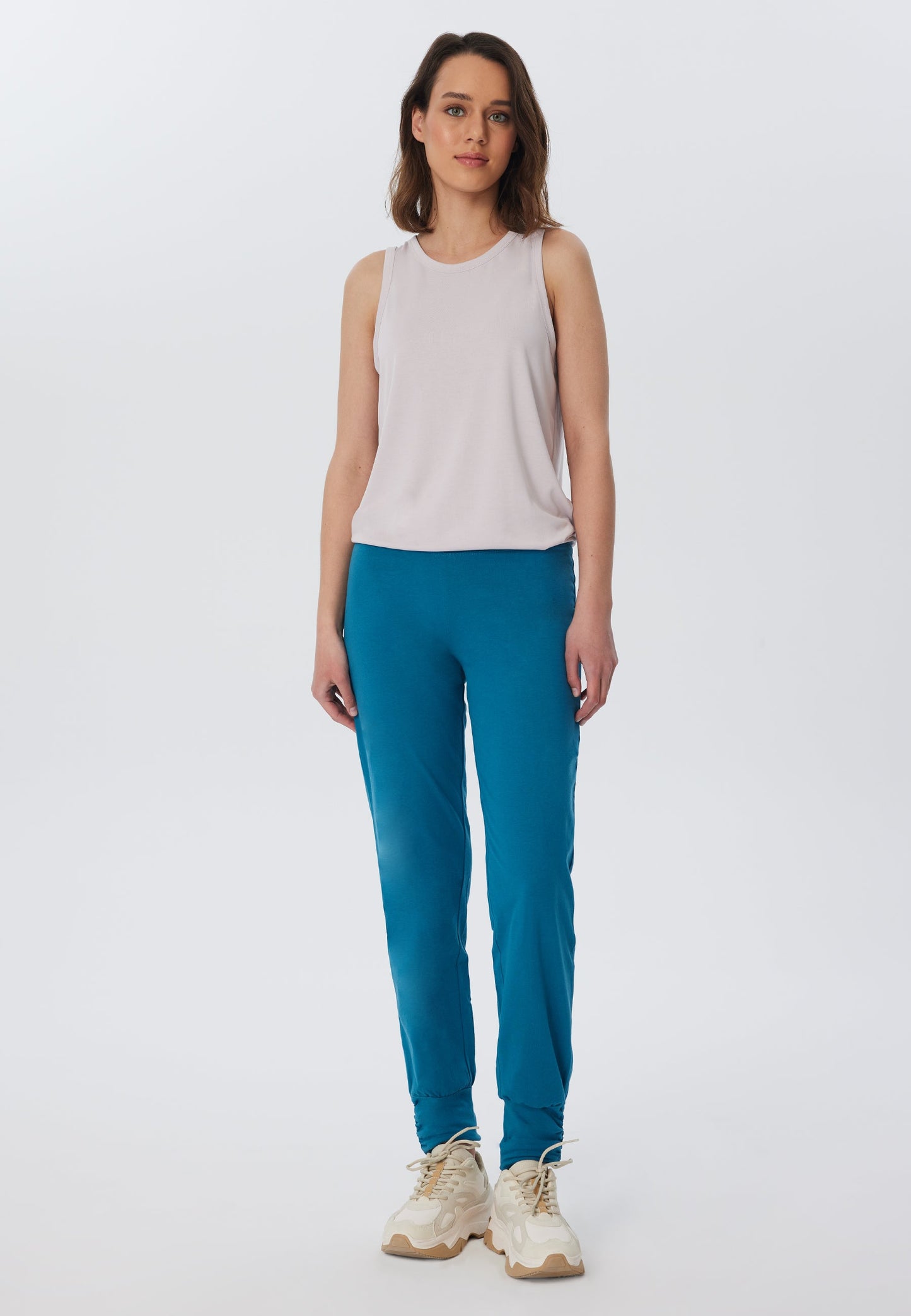 4415P | Damen Yogahose stretch - Petrol