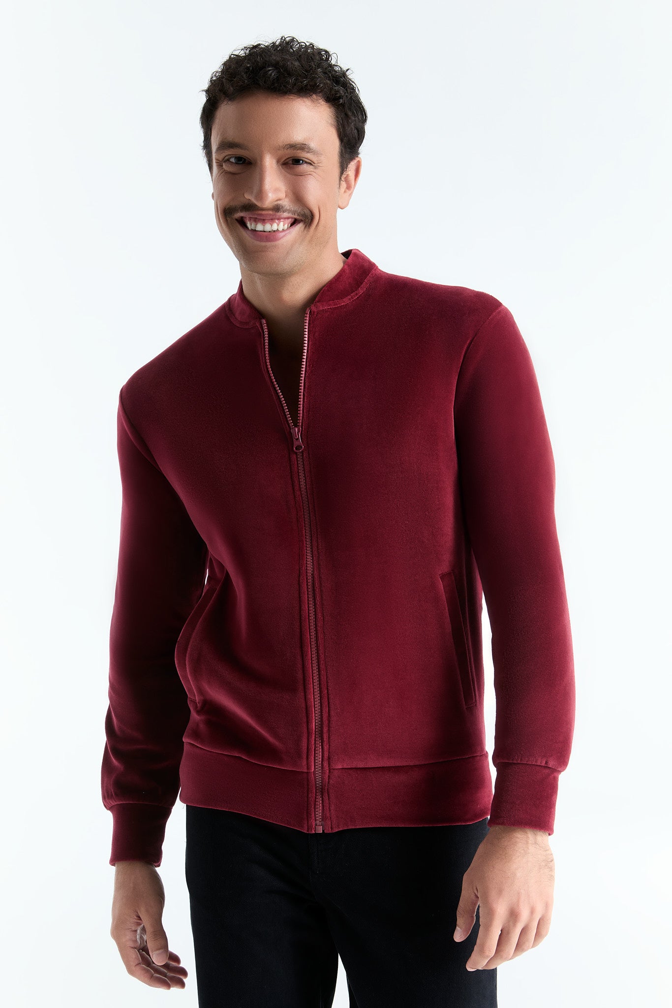 9272-030 | Unisex Jacke mit Reißverschluss - Bordeaux