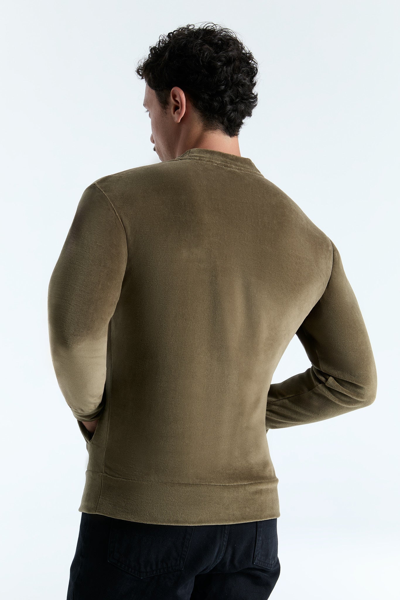 9272-041 | Unisex Jacke mit Reißverschlus - Oliv