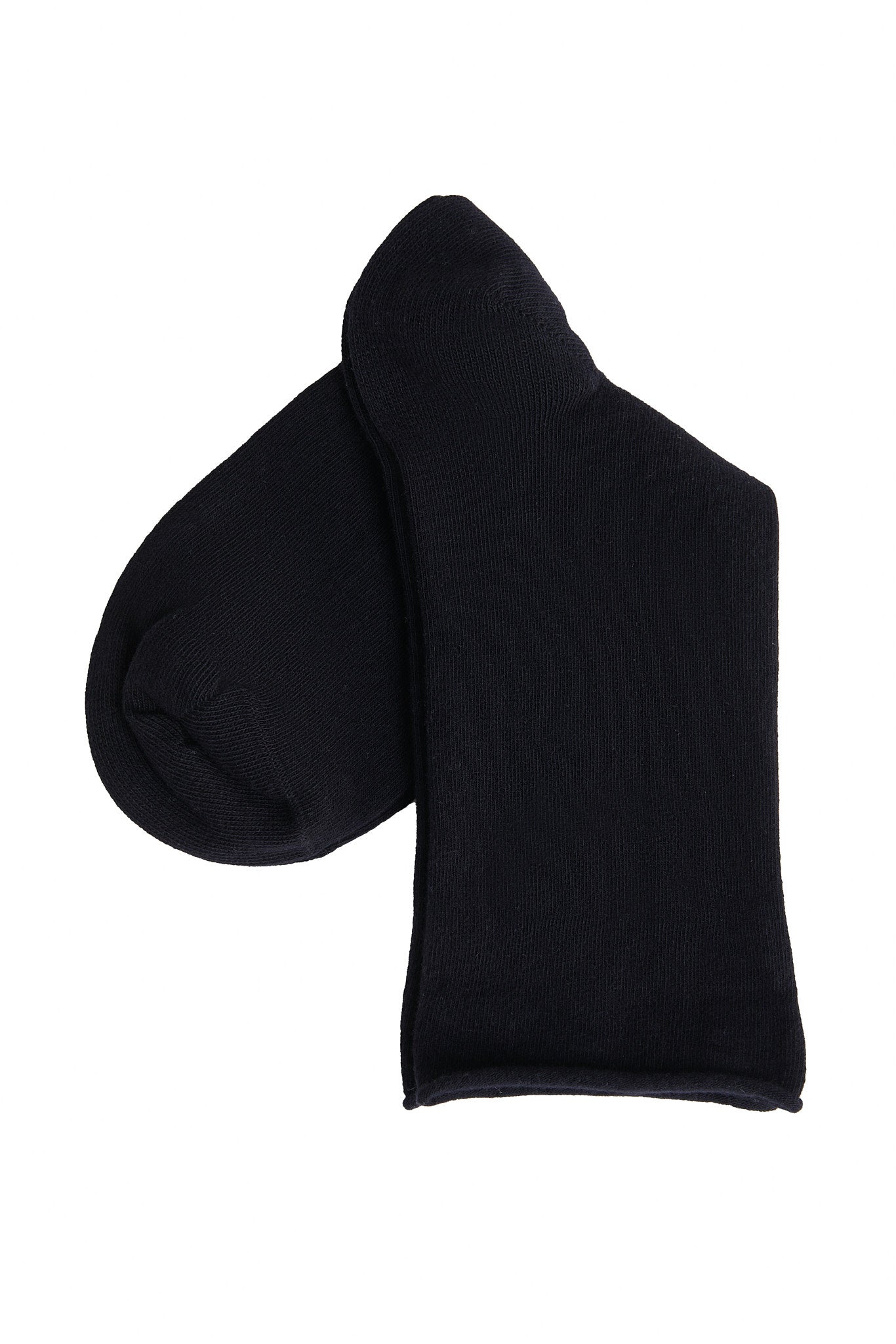 9501 | Socken mit Rollrand - Schwarz