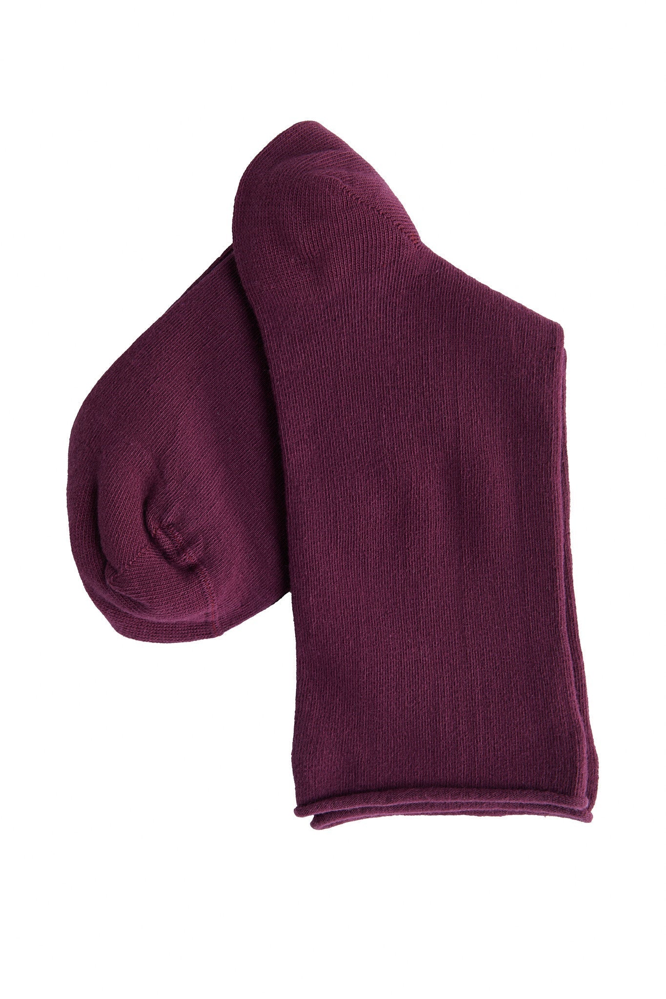 9503 | Socken mit Rollrand - Bordeaux