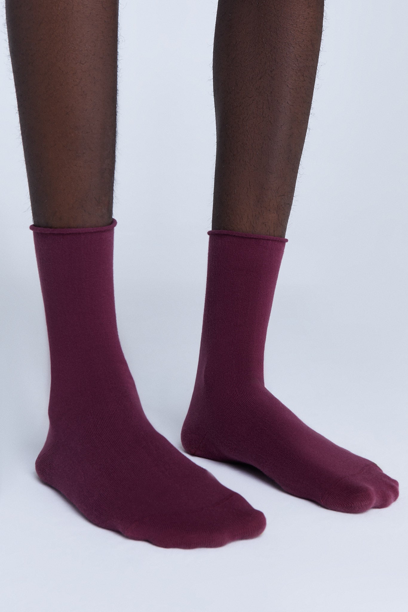9503 | Socken mit Rollrand - Bordeaux