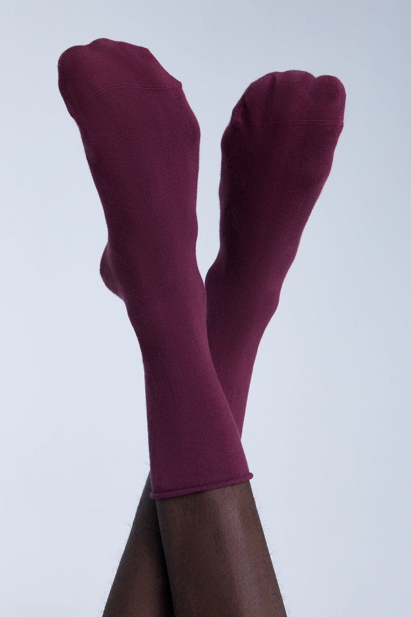 9503 | Socken mit Rollrand - Bordeaux