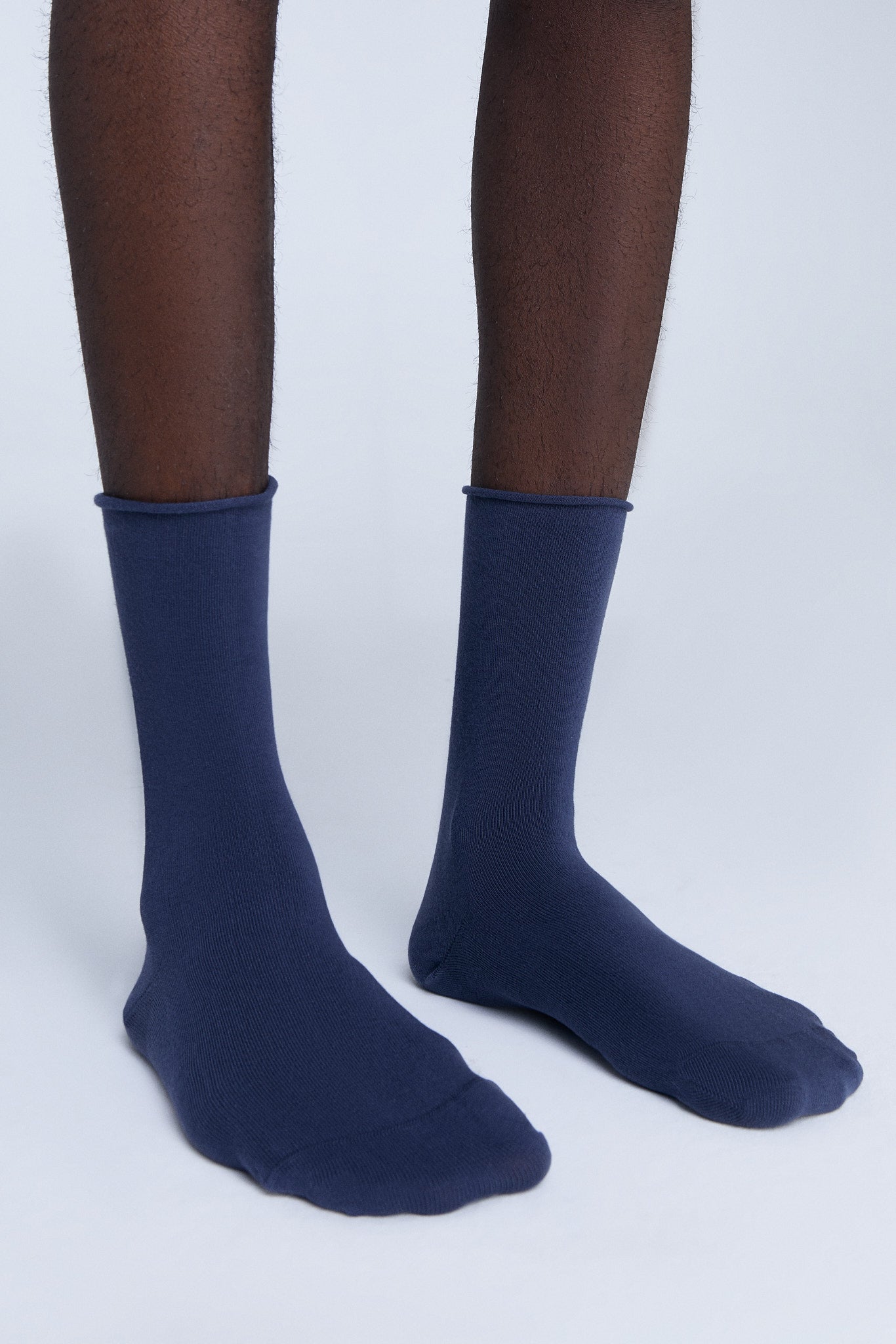 9504 | Socken mit Rollrand - Dunkelblau (6er Pack)