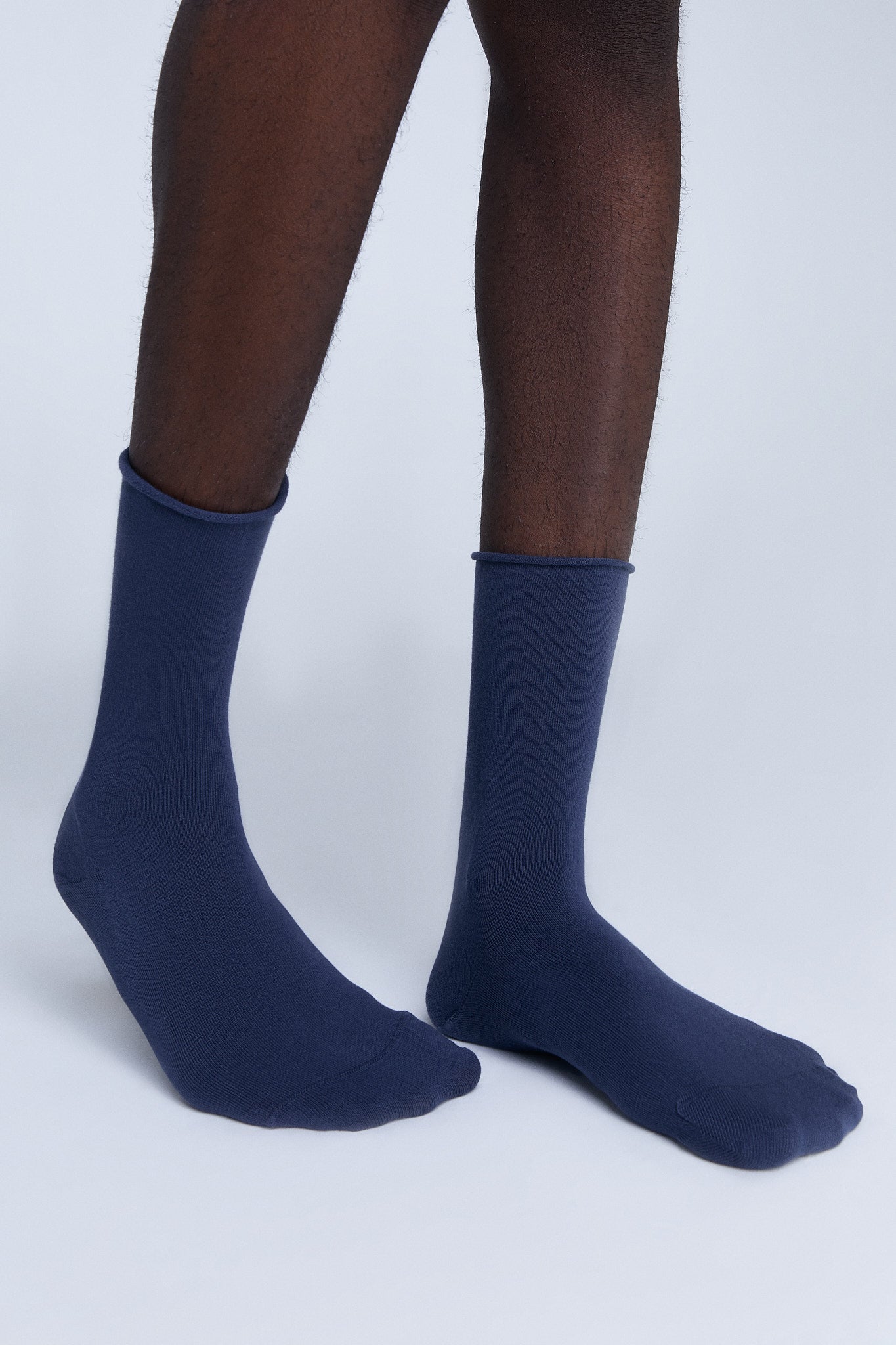 9504 | Socken mit Rollrand - Dunkelblau