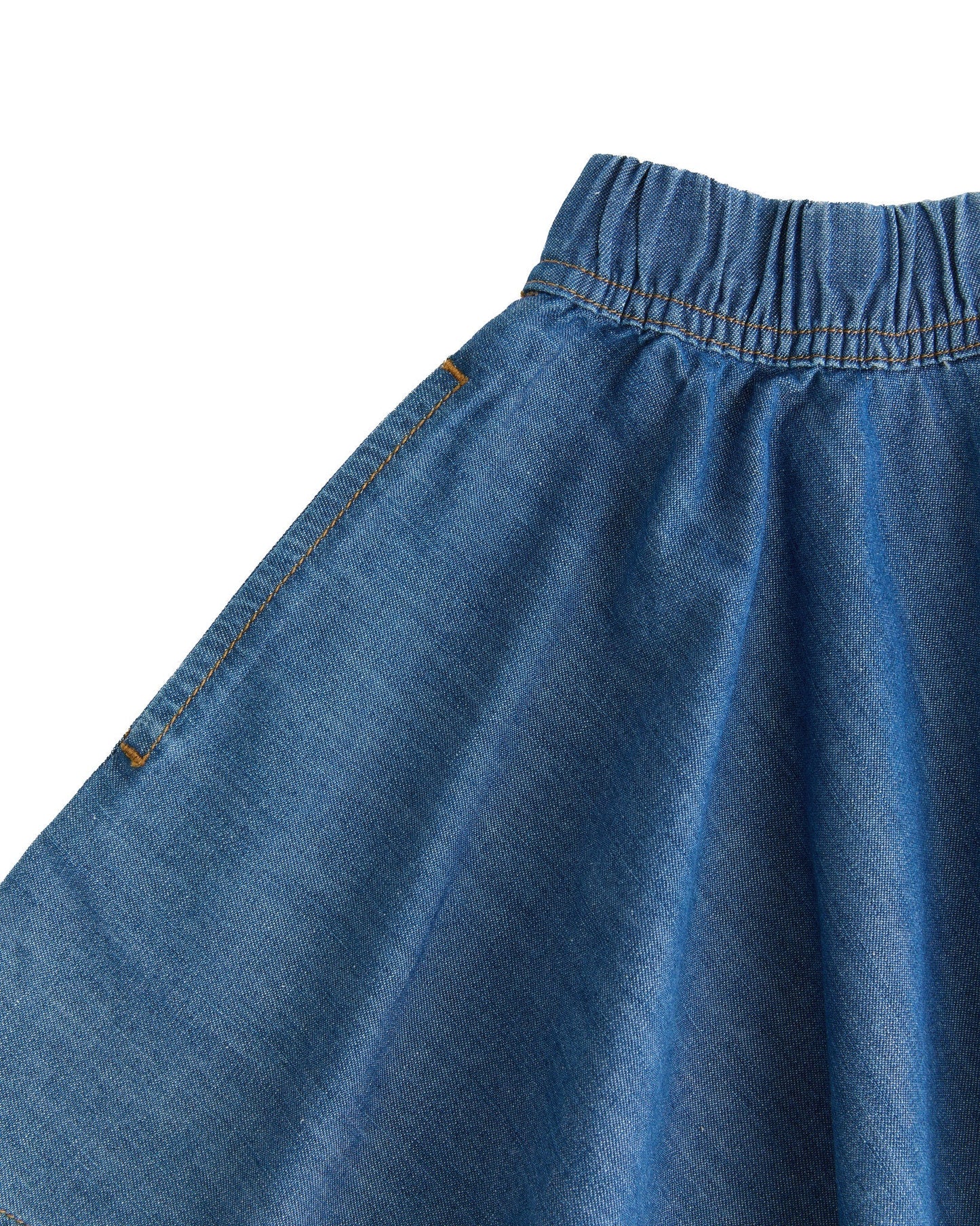 KA2022-311 | Kids Denim Skirt - Crystal Blue