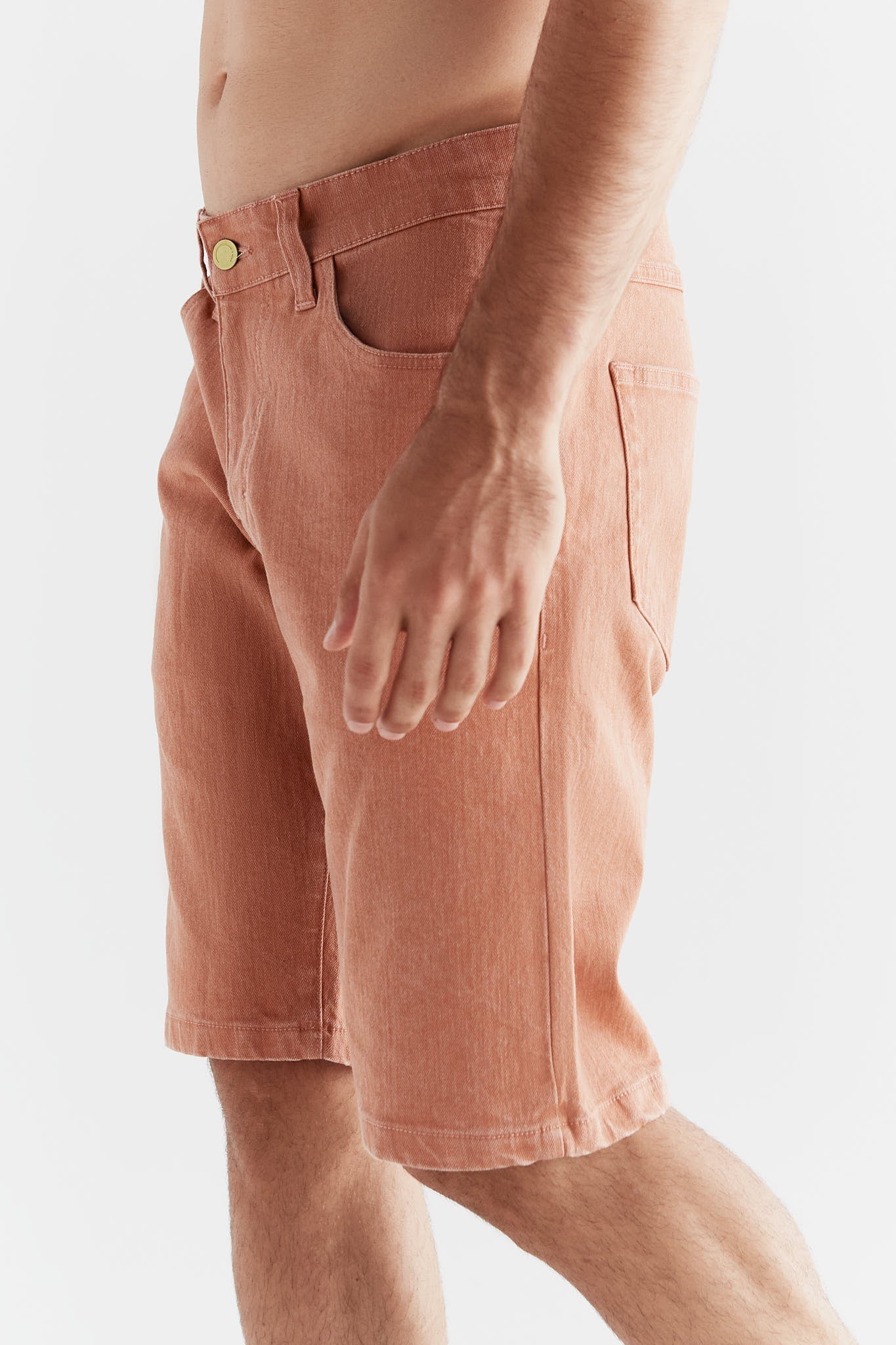 MA3018-514 | Herren Denim Shorts in Ton Waschung - Sunburn