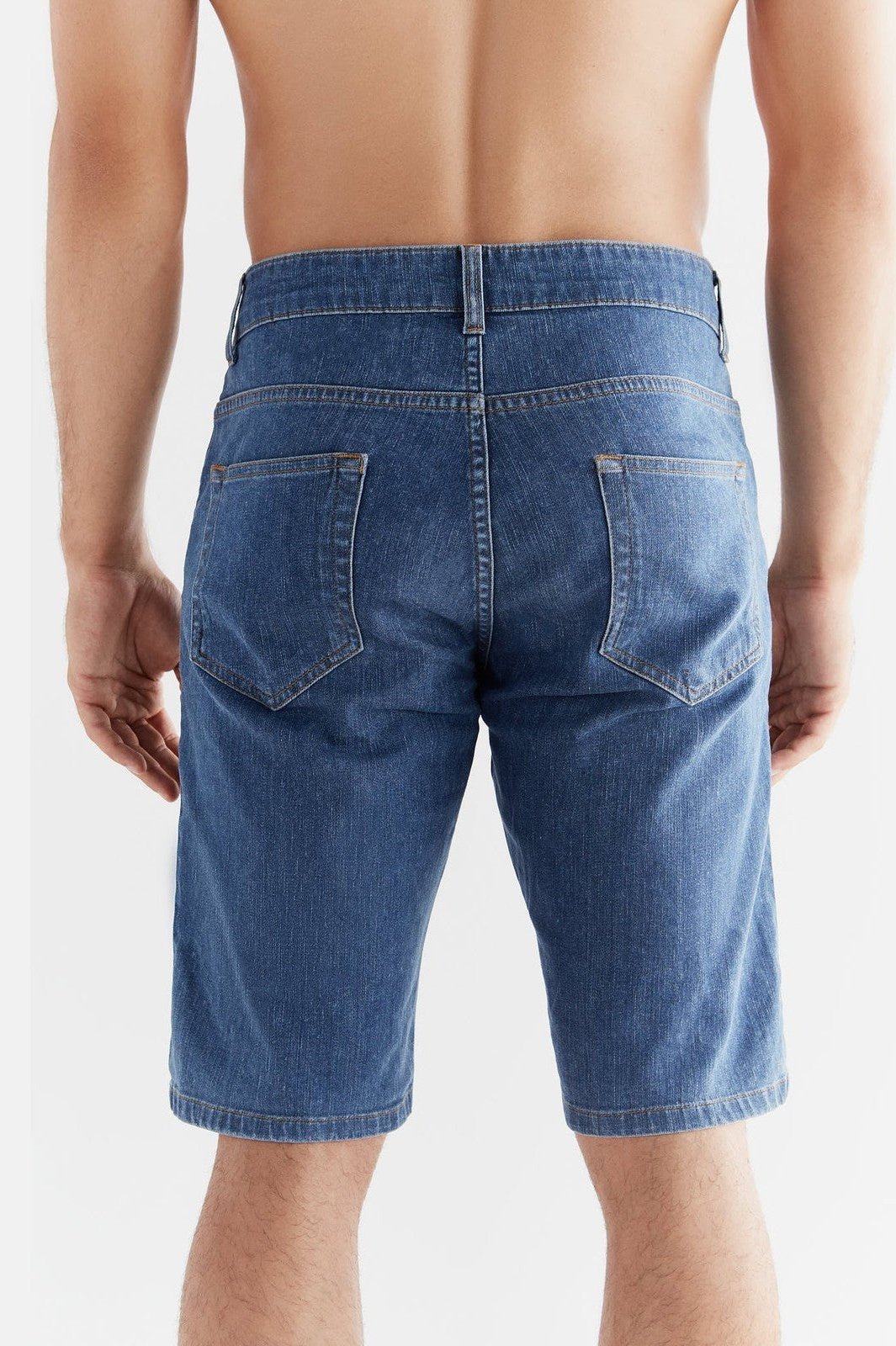 MA3020-283 | Herren Denim Shorts - Ocean Blue