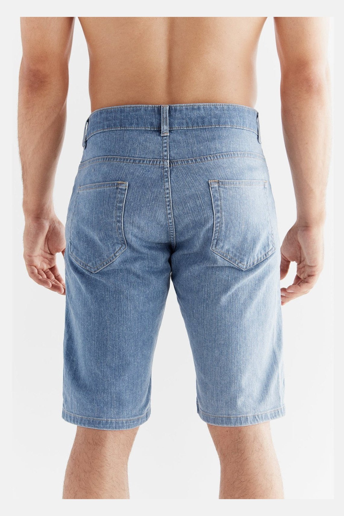 MA3020-352 | Herren Denim Shorts - Light Slate Blue