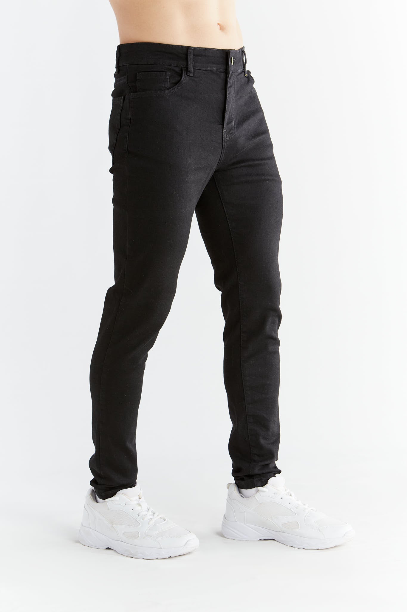 MD1015-104 | Herren Skinny Fit - Coal Black