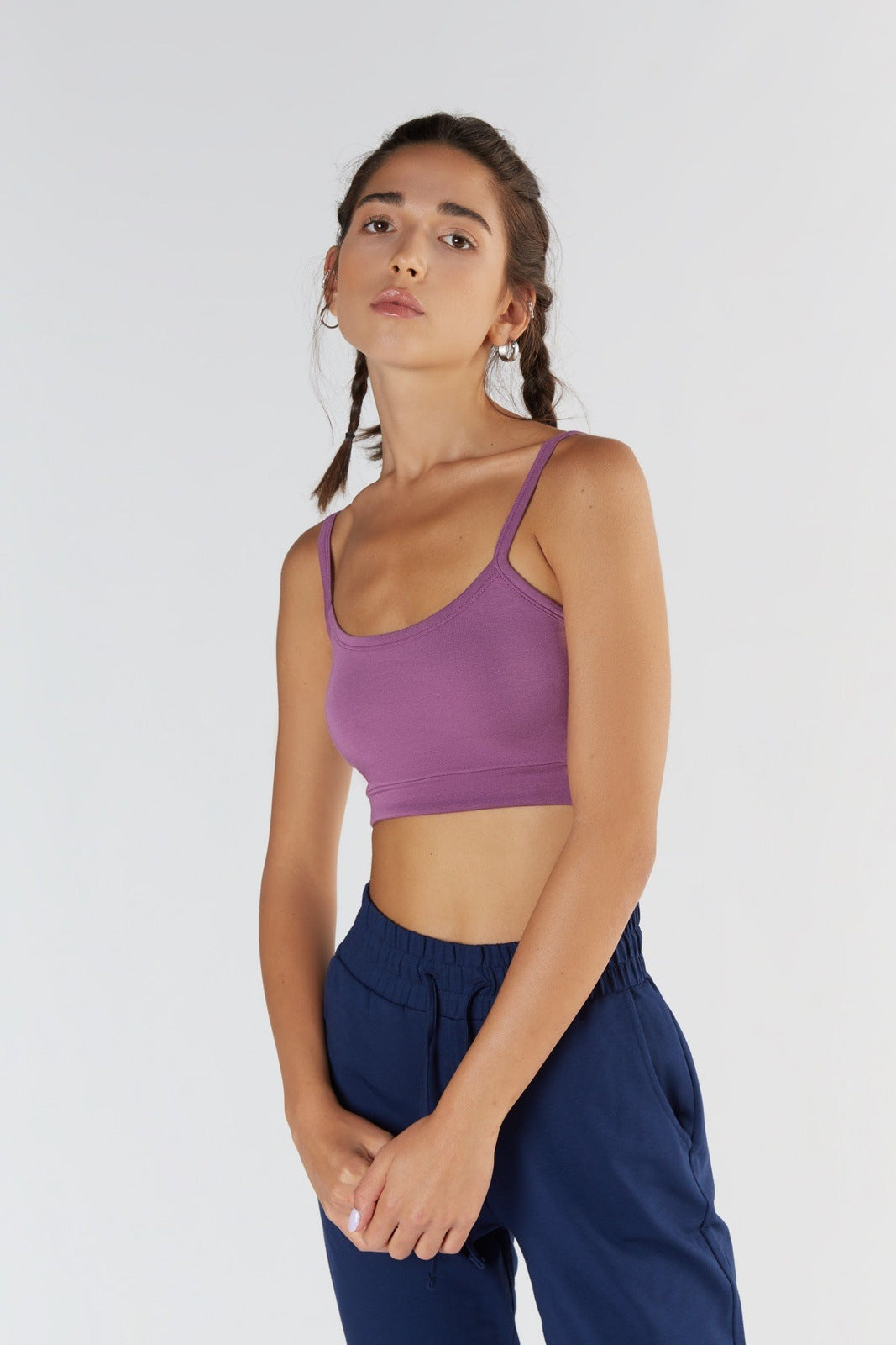 T1201-16 | TENCEL™ Active Damen Bra Top - Purple Nitro